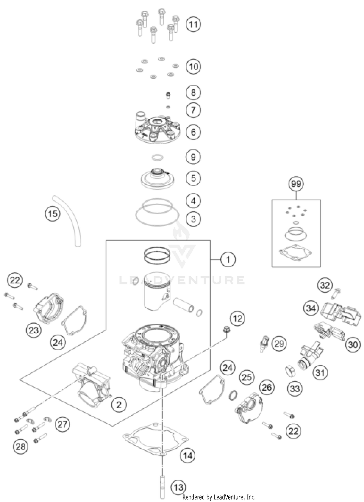 CYLINDER, CYLINDER HEAD
