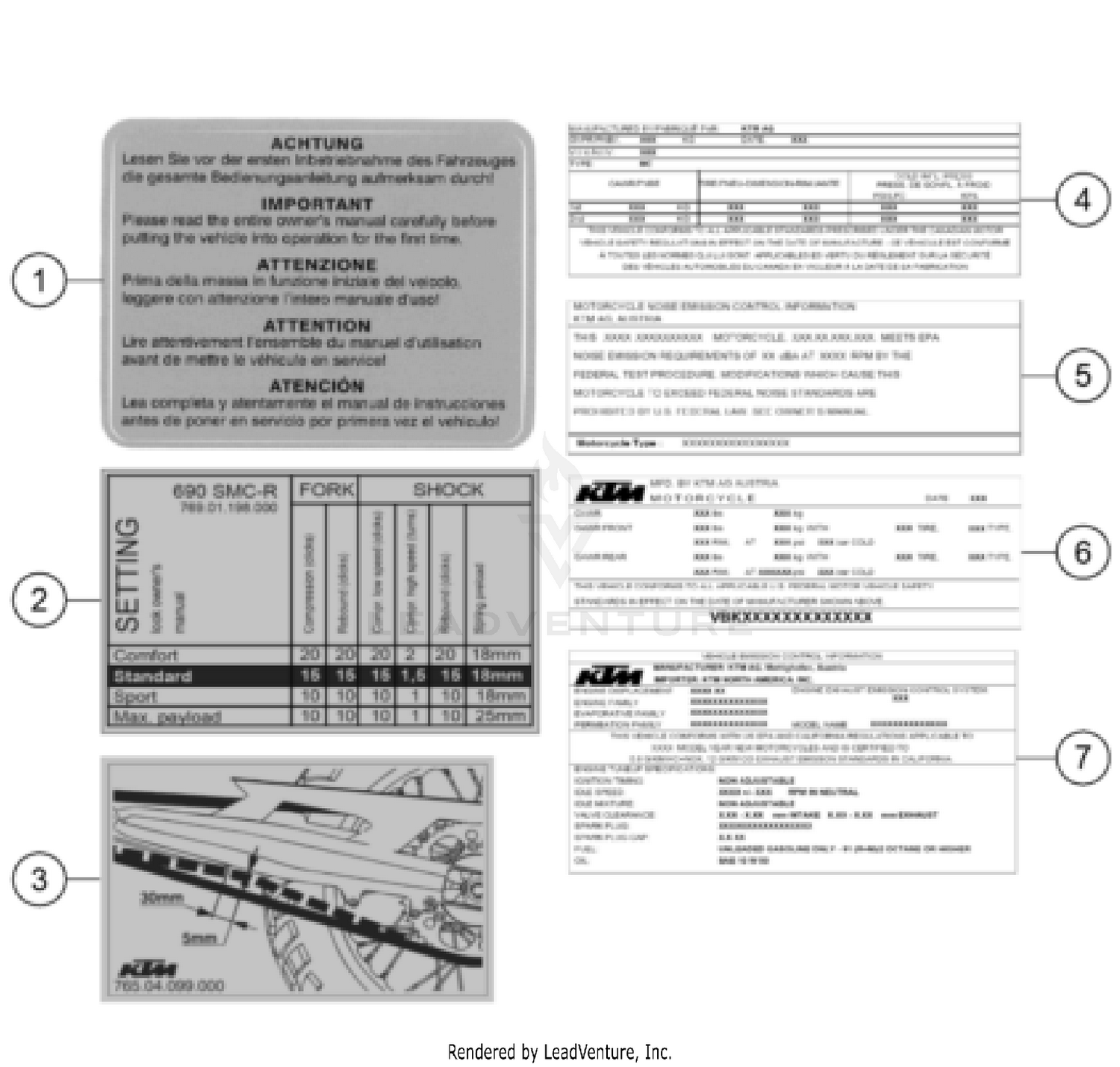 TECHNIC INFORMATION STICKER