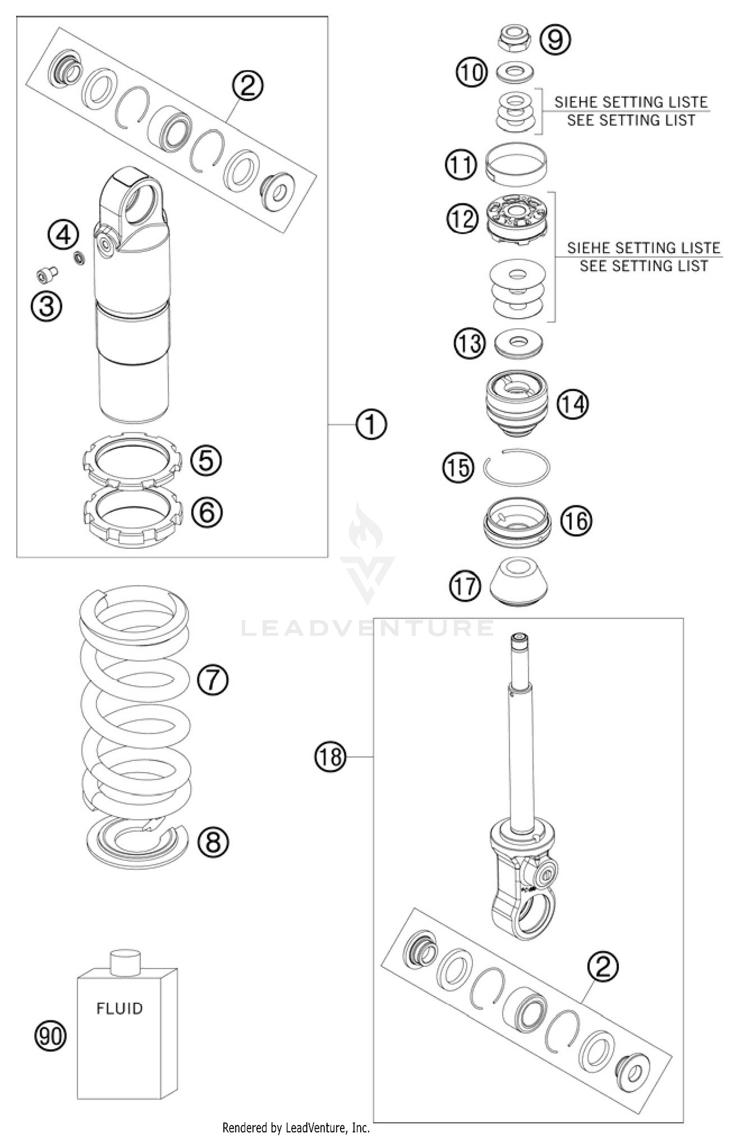 Shock Absorber Disassembled