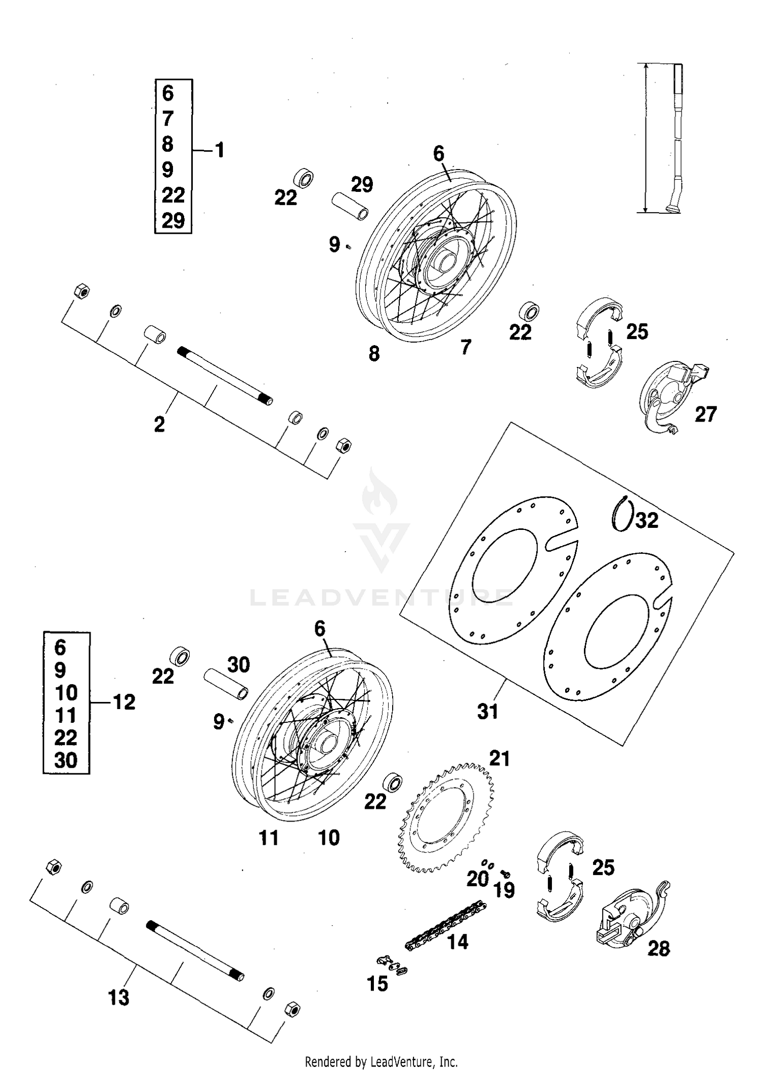 Front- And Rear Wheel
