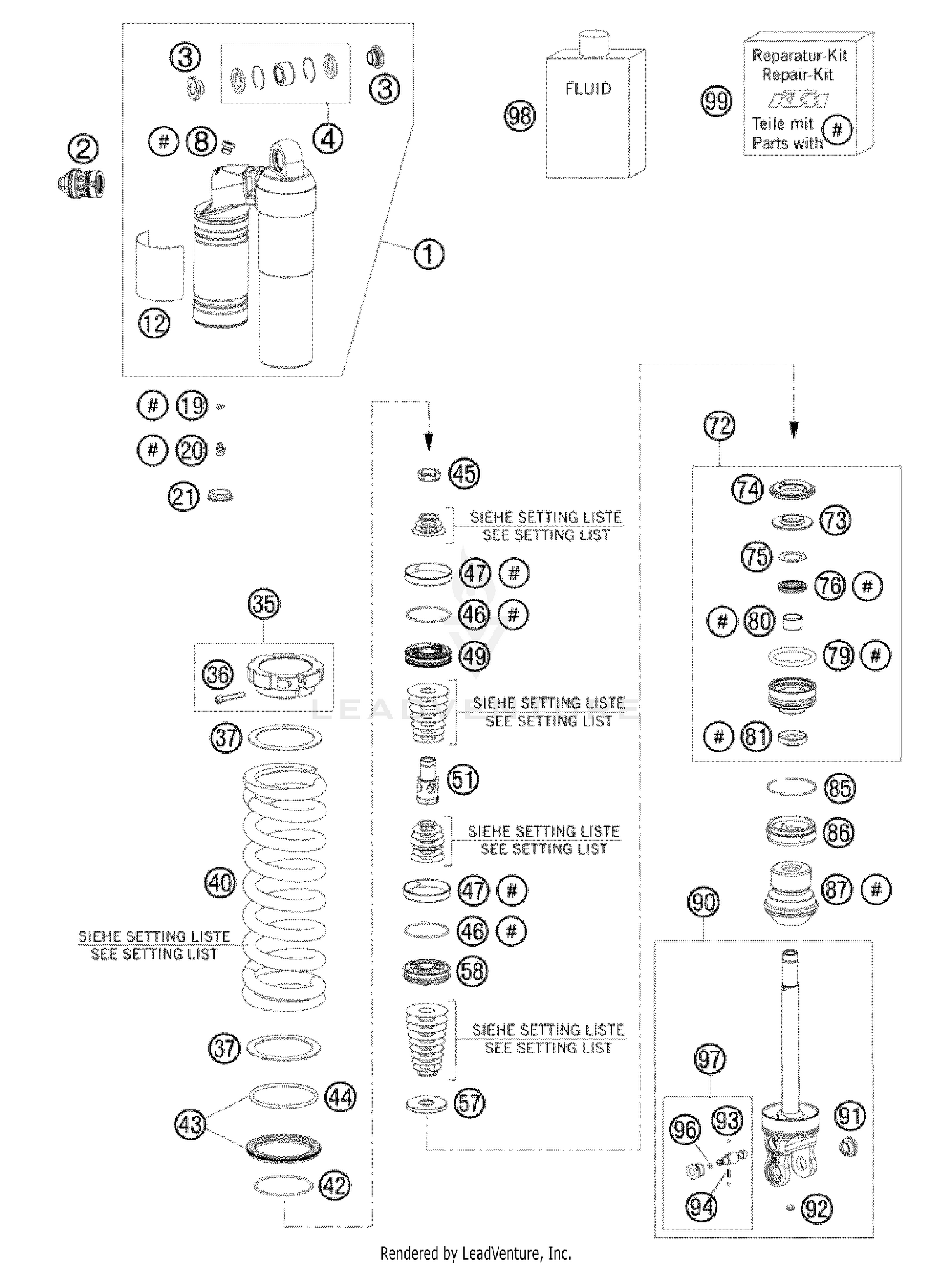 Shock Absorber Disassembled