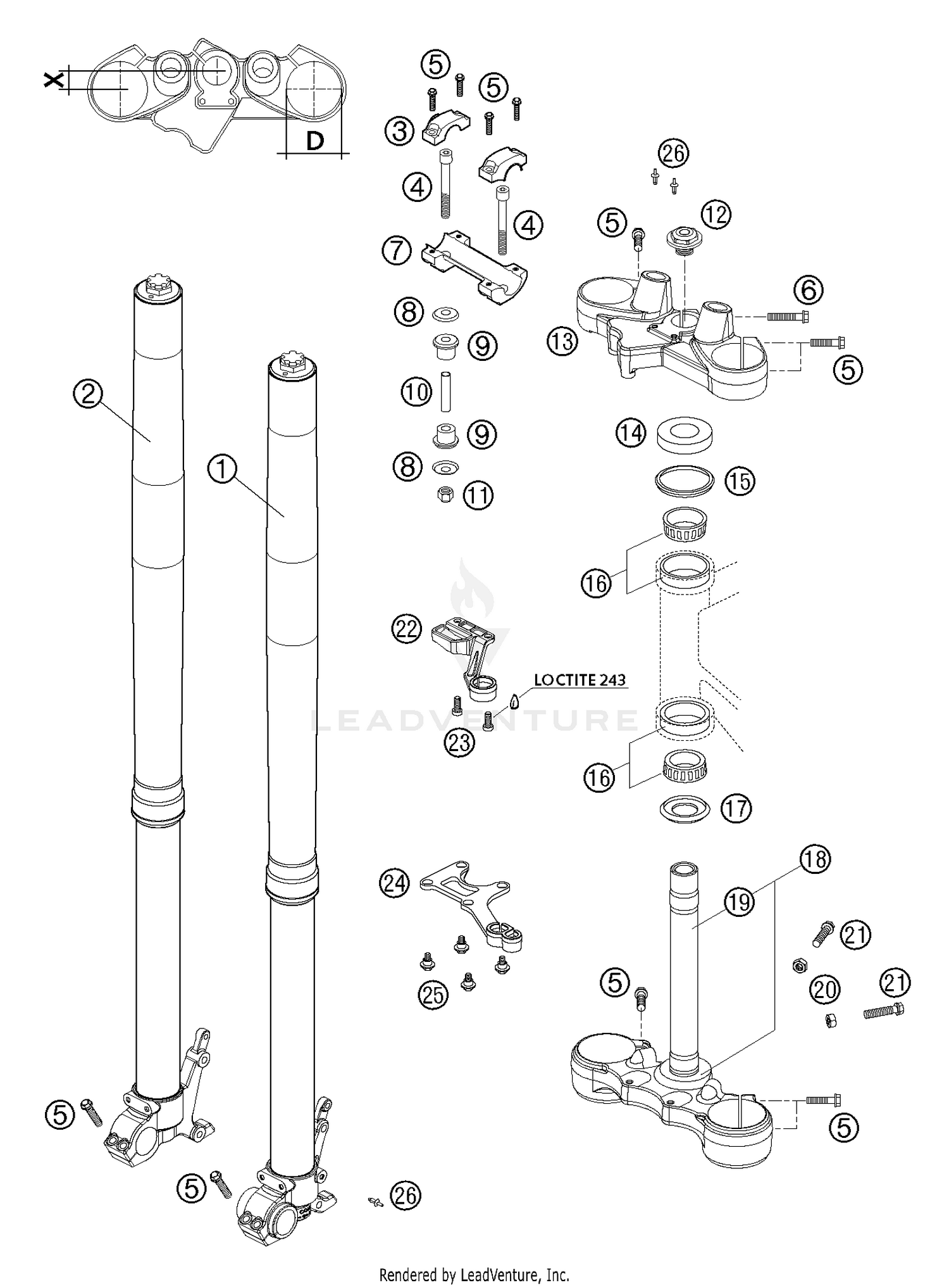 Front Fork WP USD 48