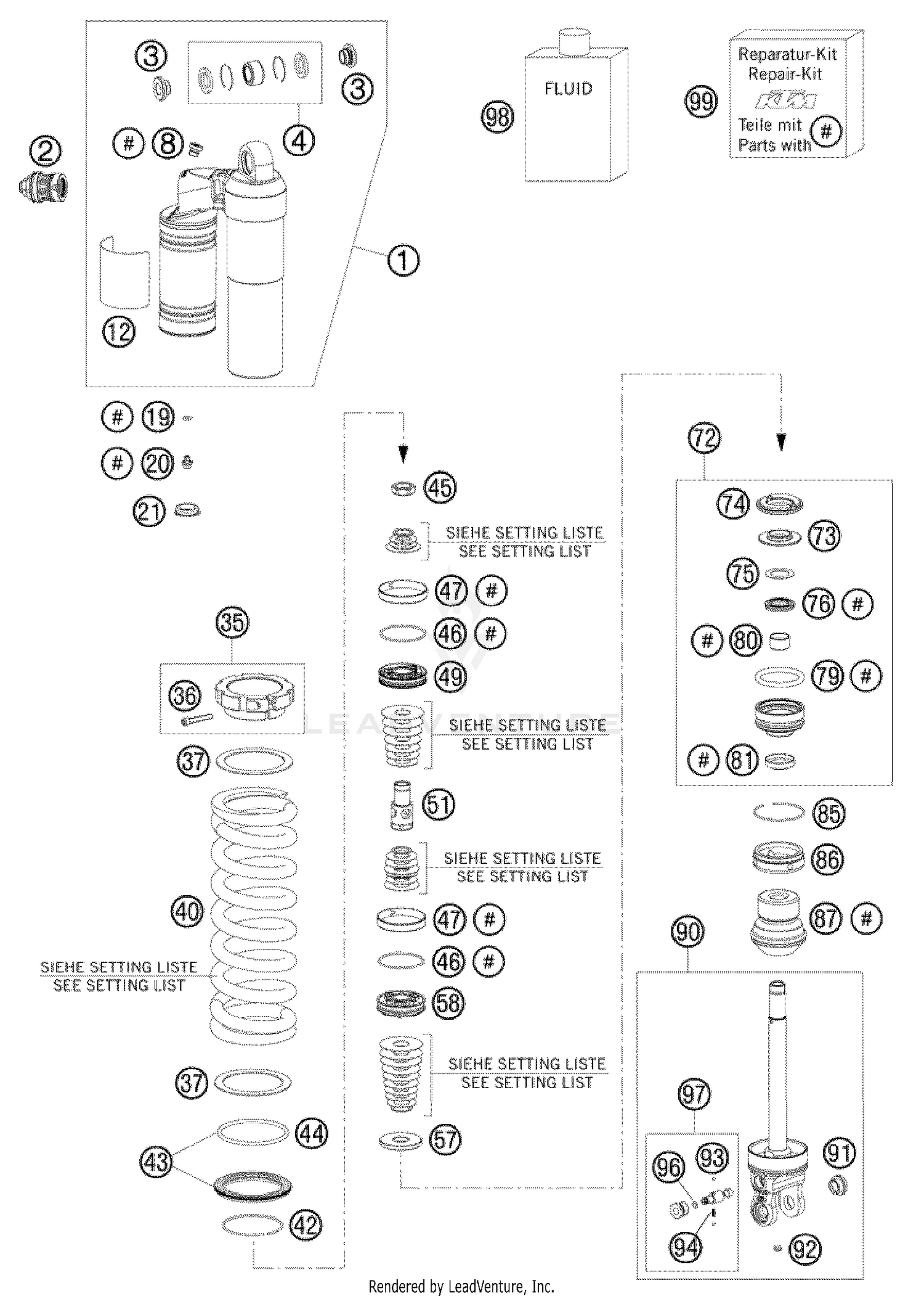 Shock Absorber Disassembled