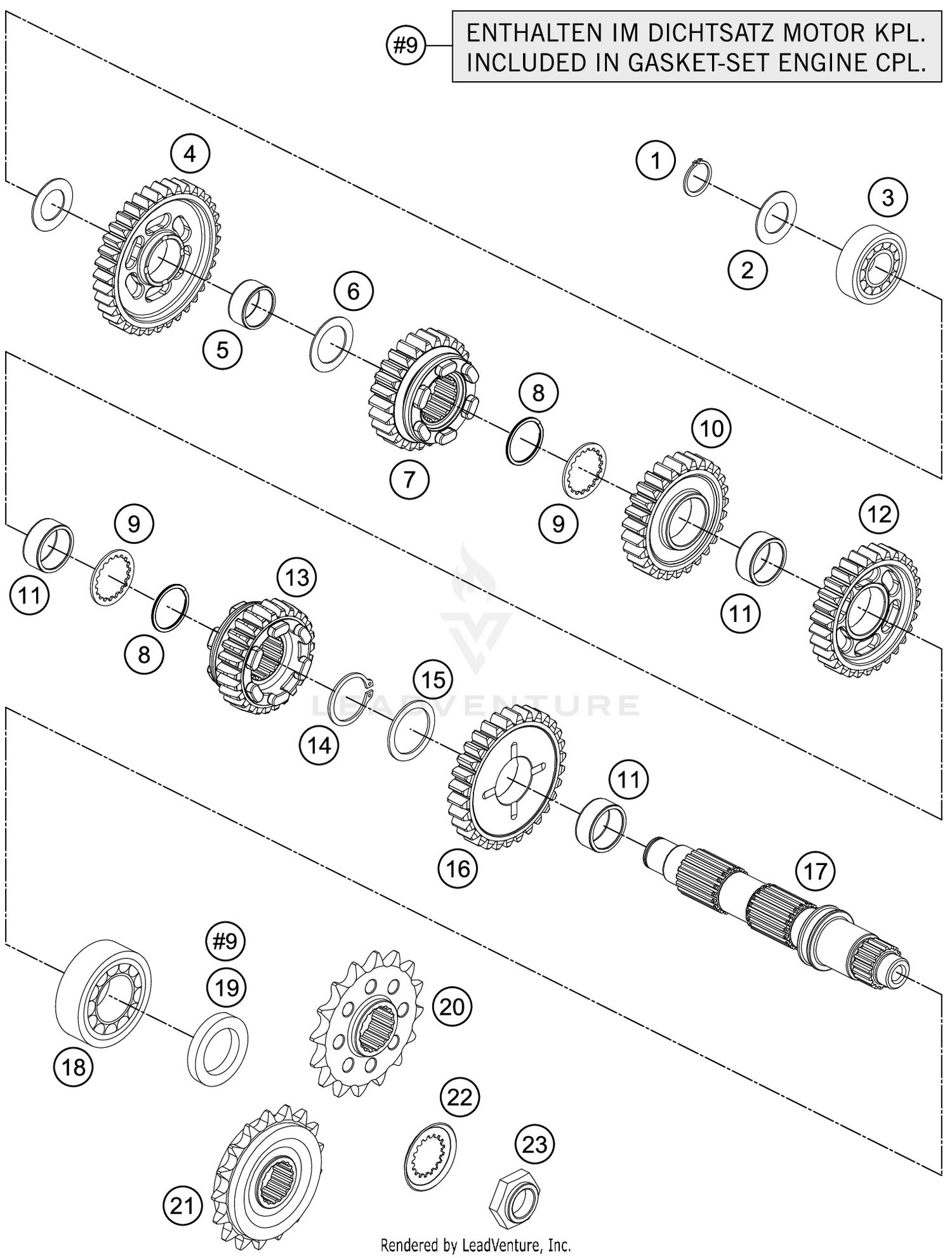 TRANSMISSION II - COUNTERSHAFT