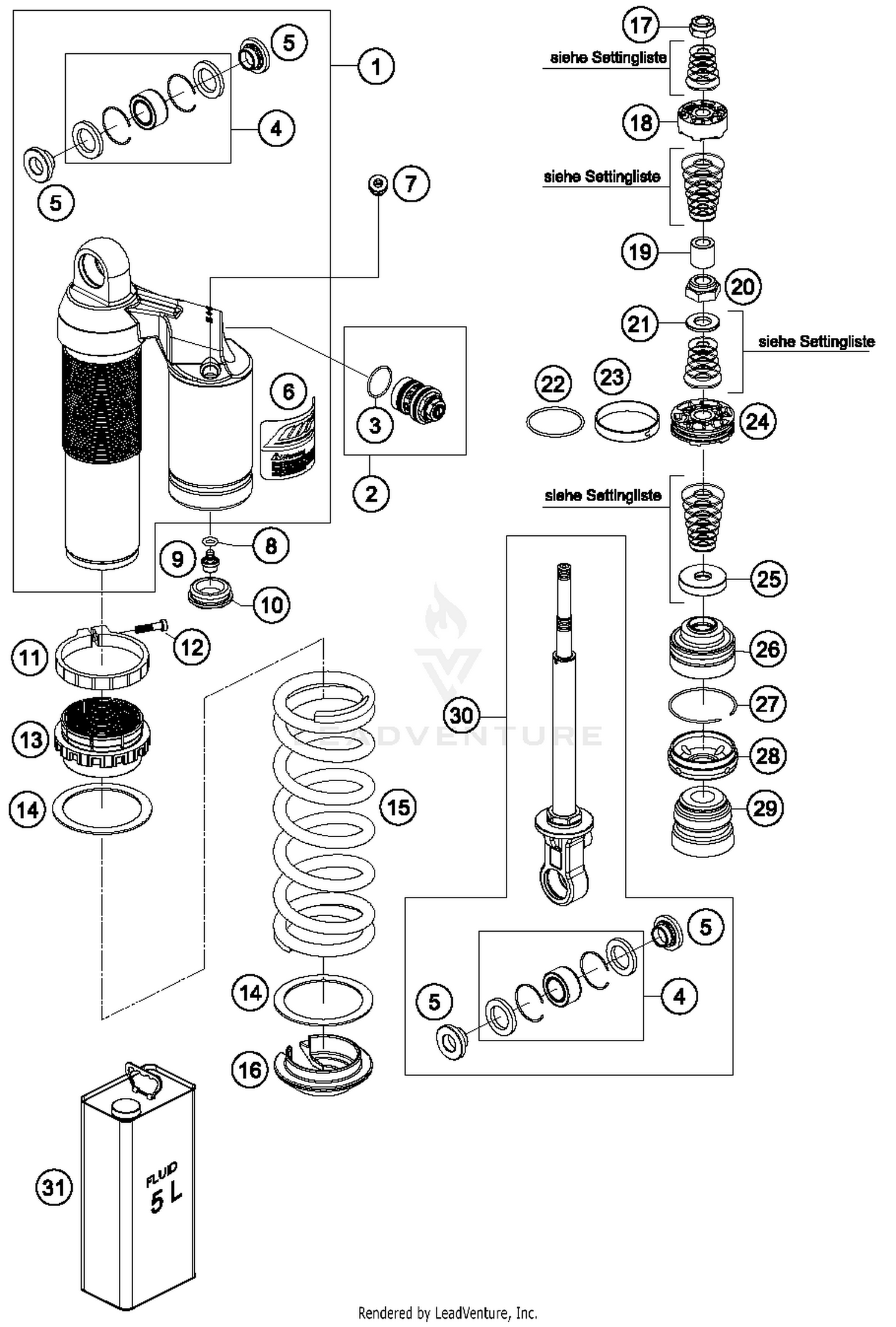 Monoshock, Disassembled