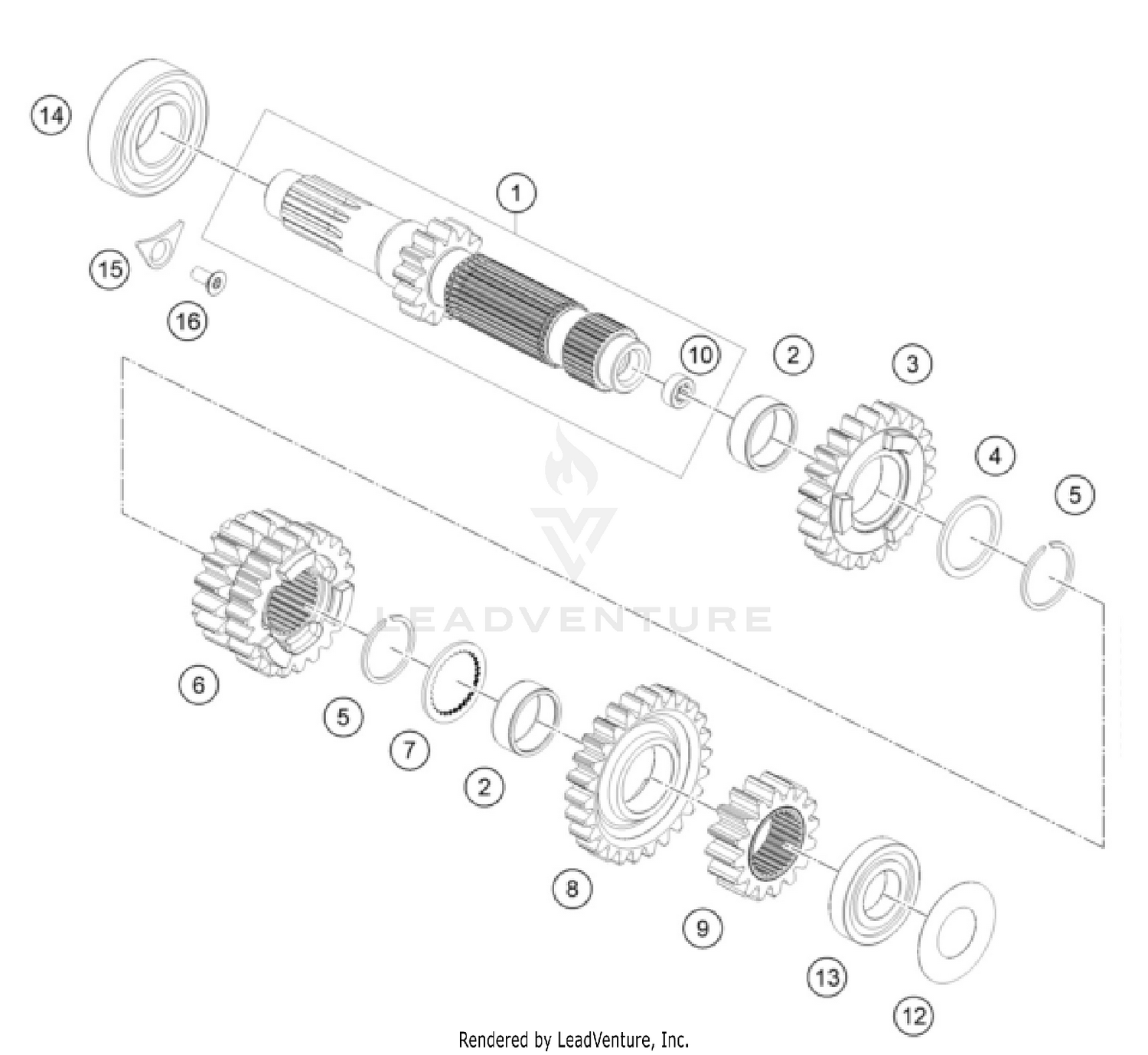 TRANSMISSION I - MAIN SHAFT