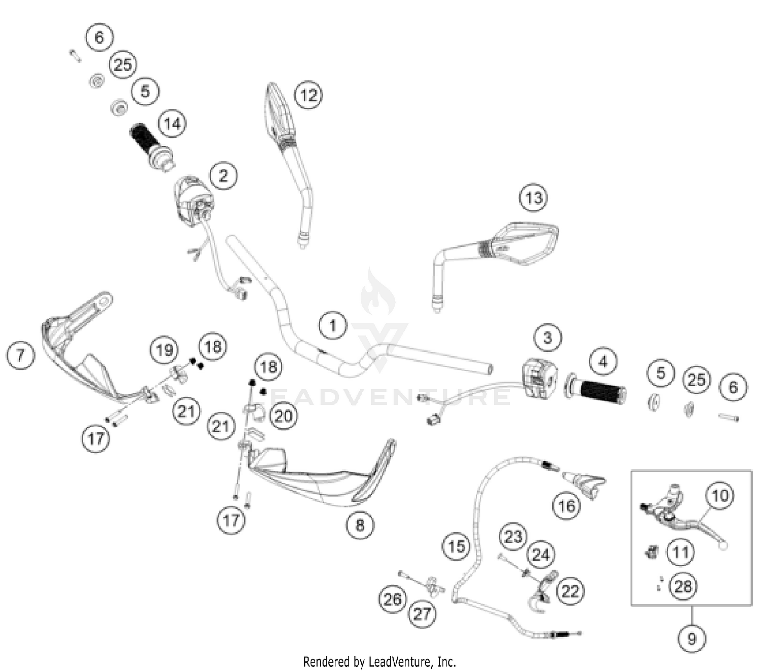 HANDLEBAR, CONTROLS