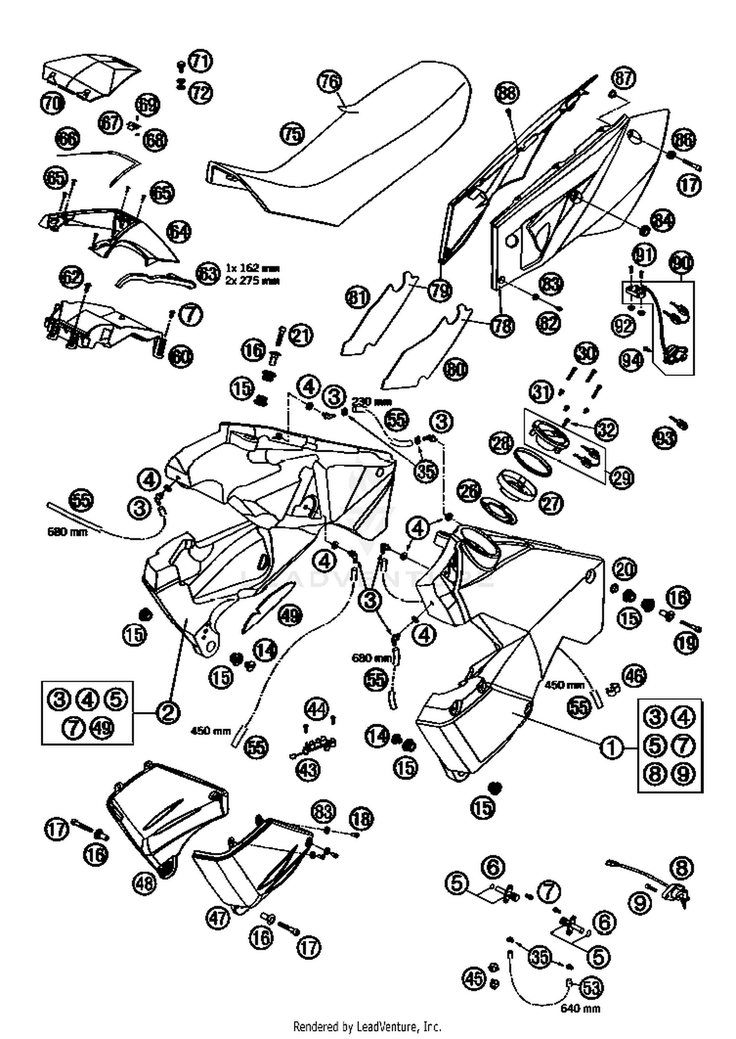 Tank, Seat, Cover