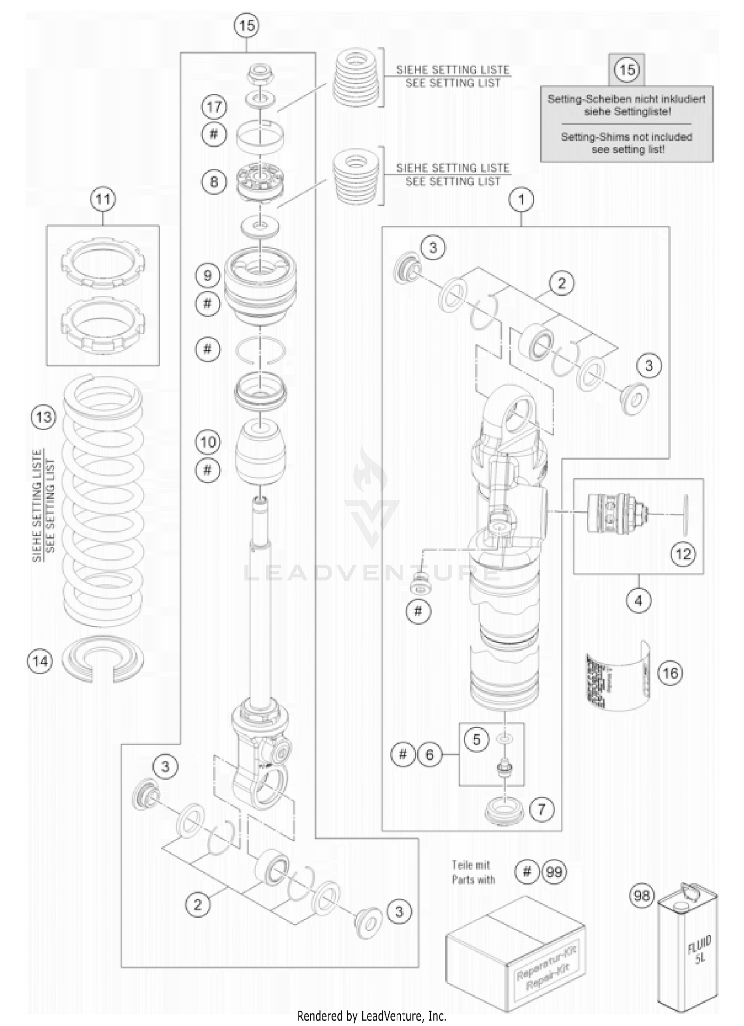 SHOCK ABSORBER DISASSEMBLED