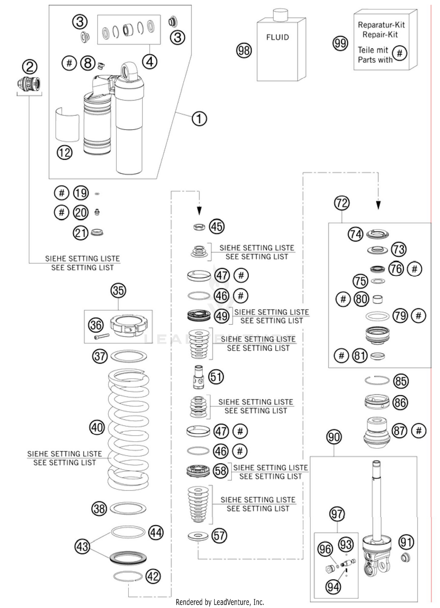 Shock Absorber Disassembled