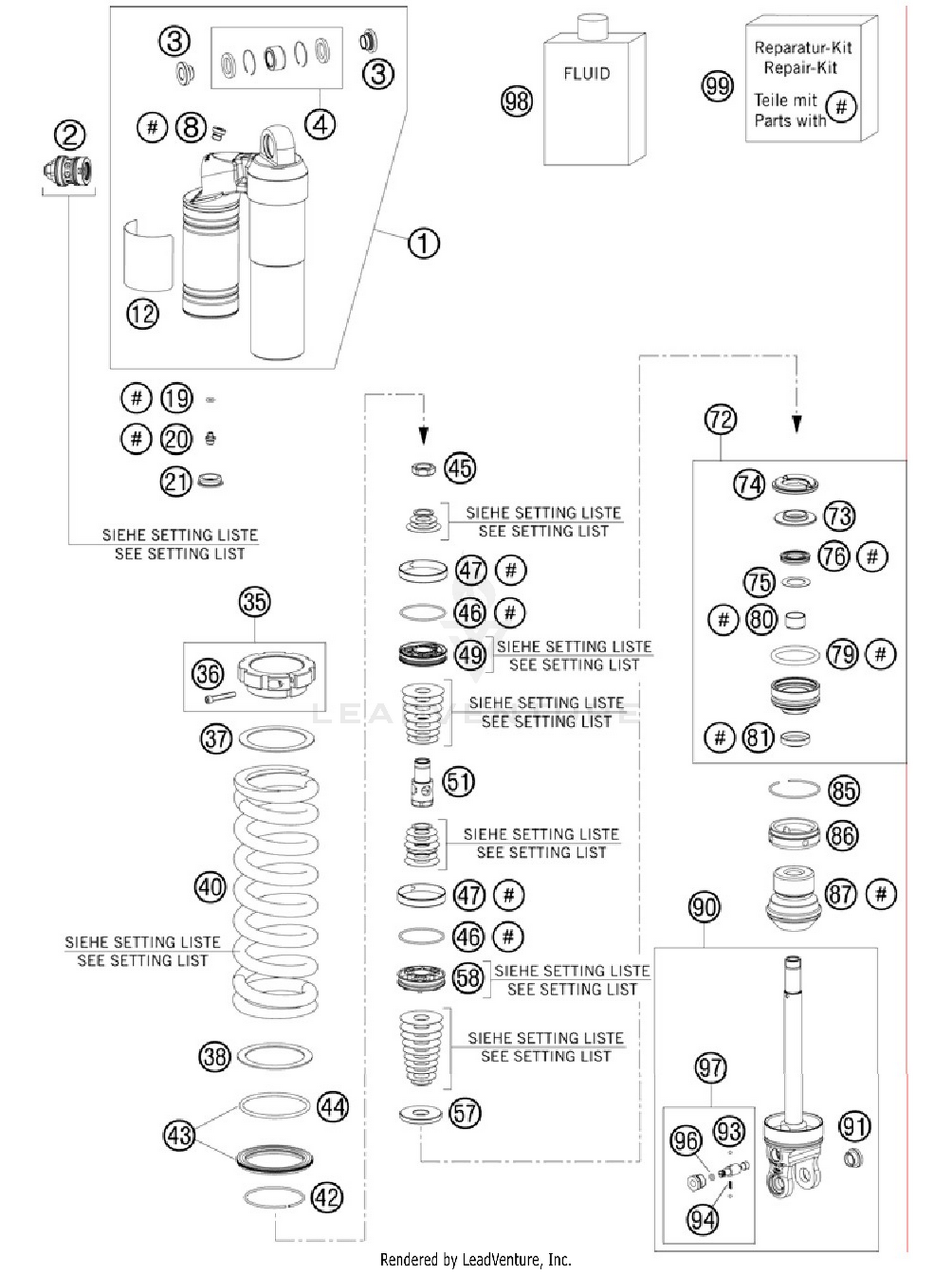 Shock Absorber Disassembled
