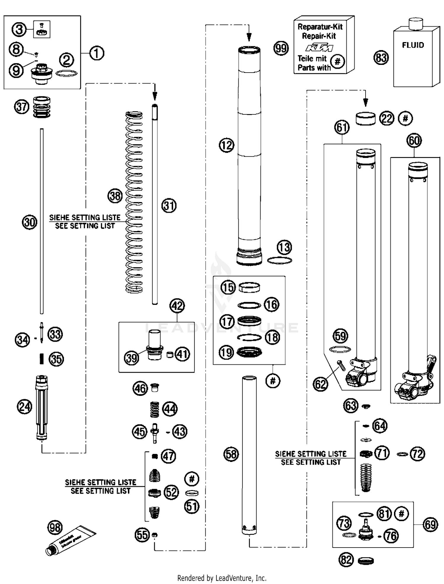 Front Fork Disassembled
