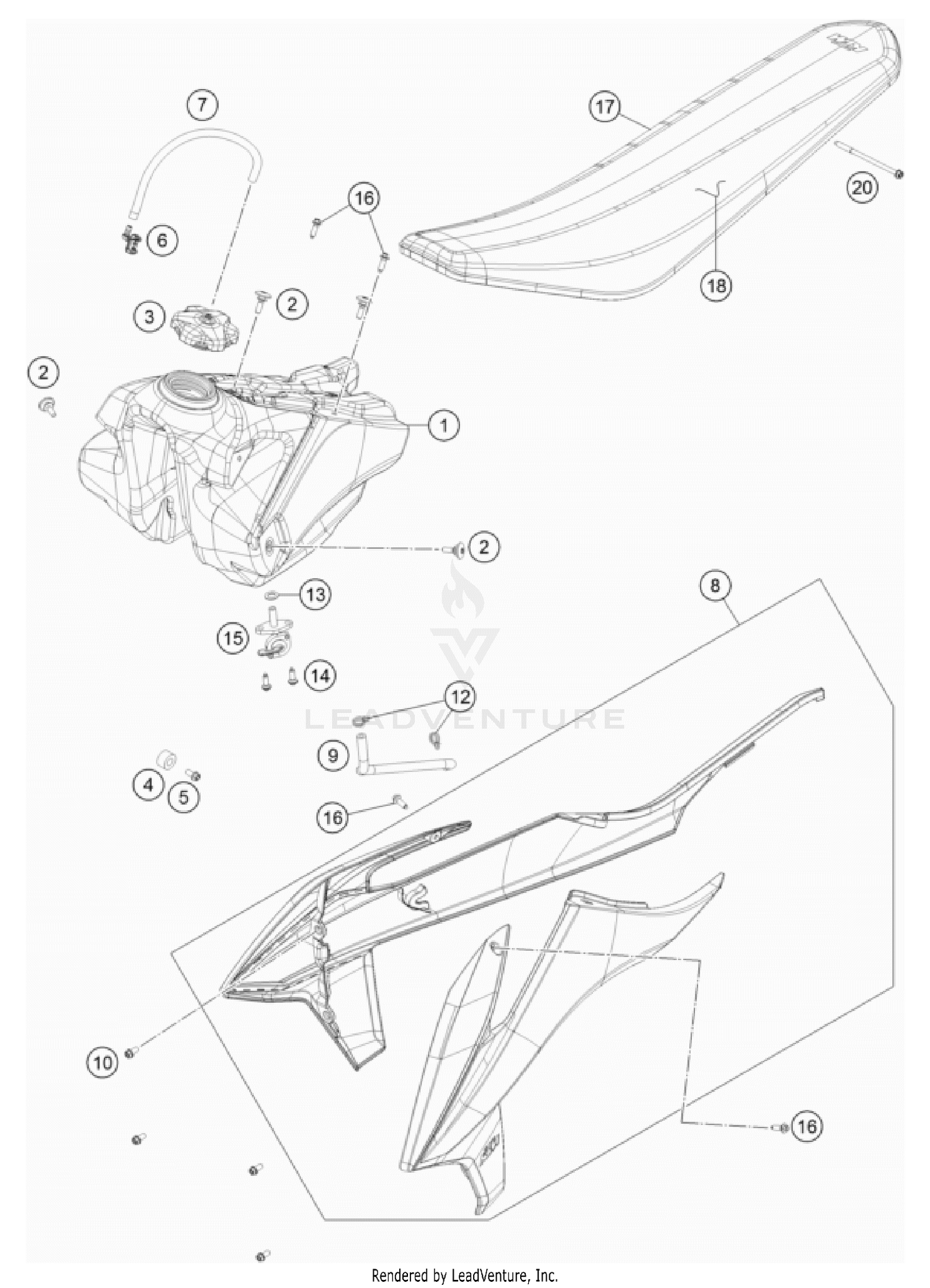 TANK, SEAT