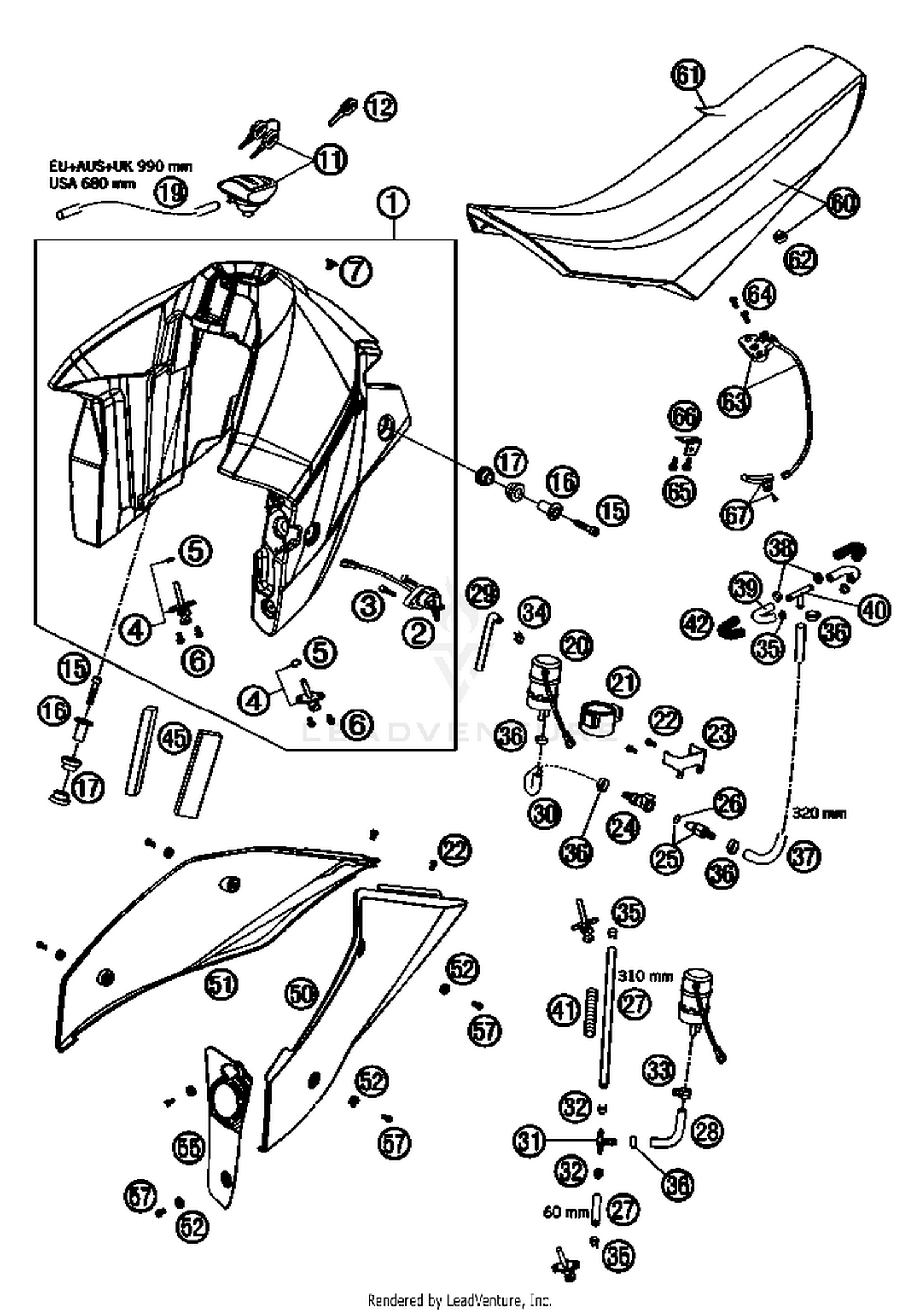 Tank, Seat, Cover