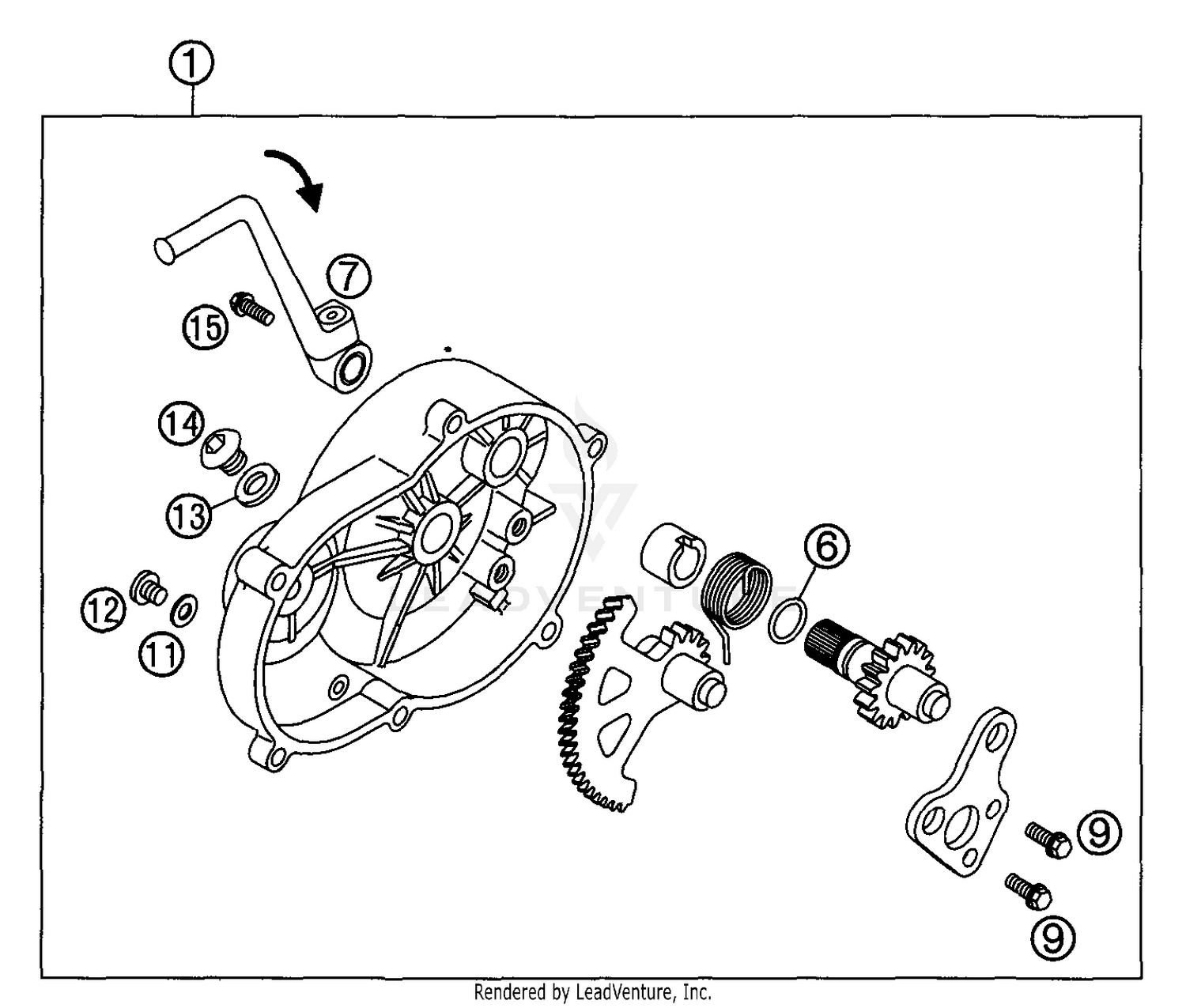 Kick Starter With Backwards Operation