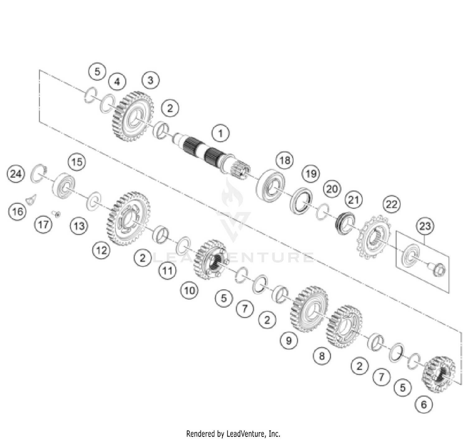 TRANSMISSION II - COUNTERSHAFT