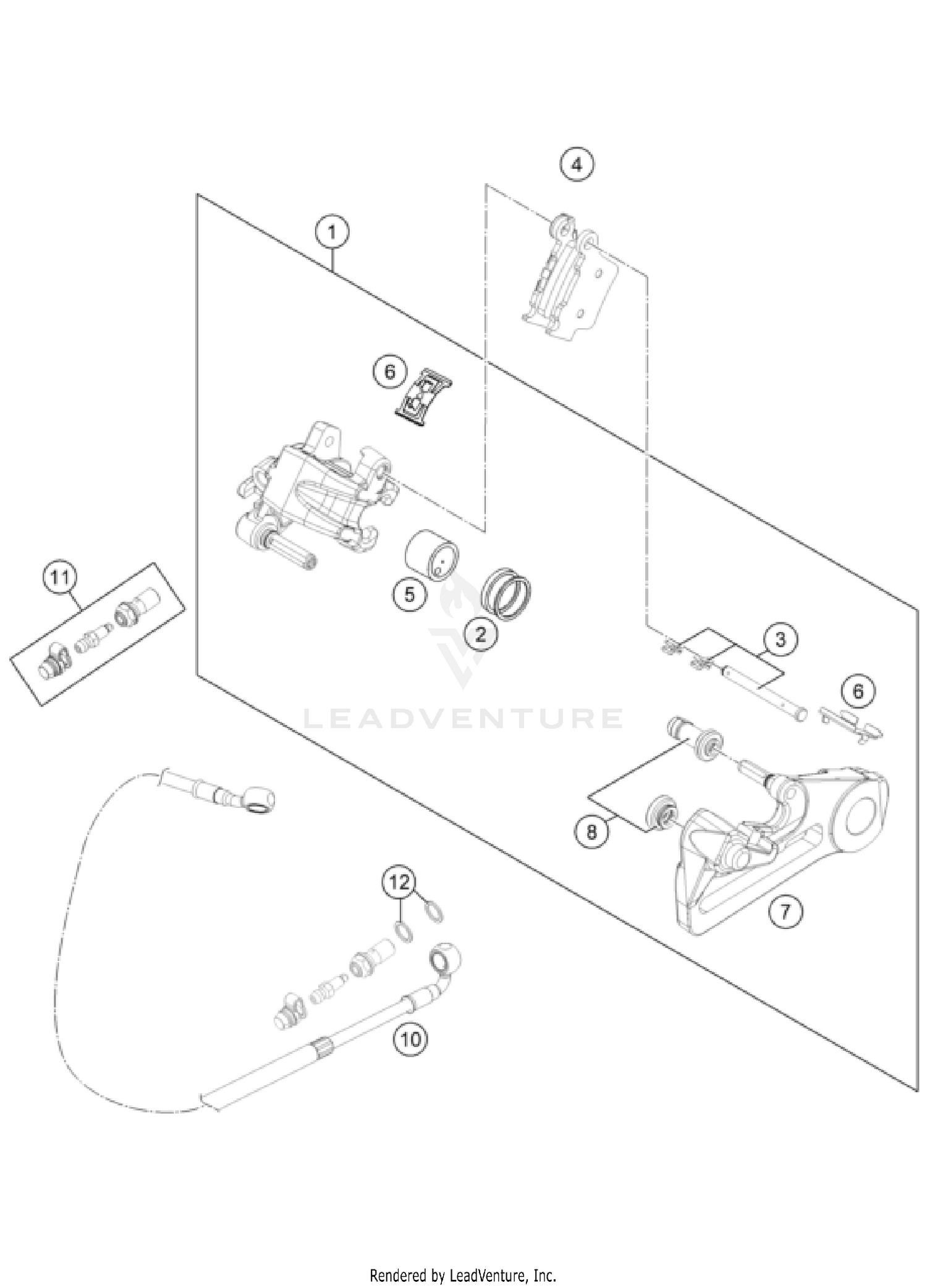 REAR BRAKE CALIPER