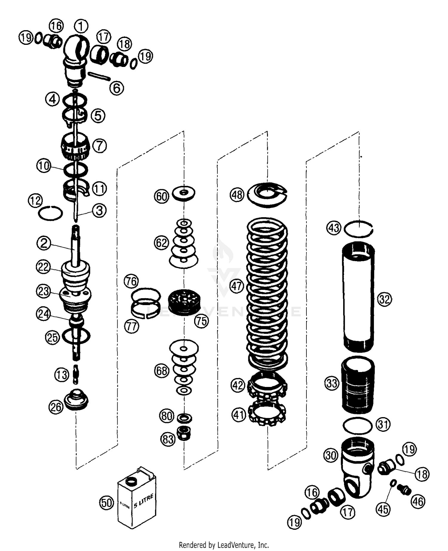 Shock Absorber Disassembled