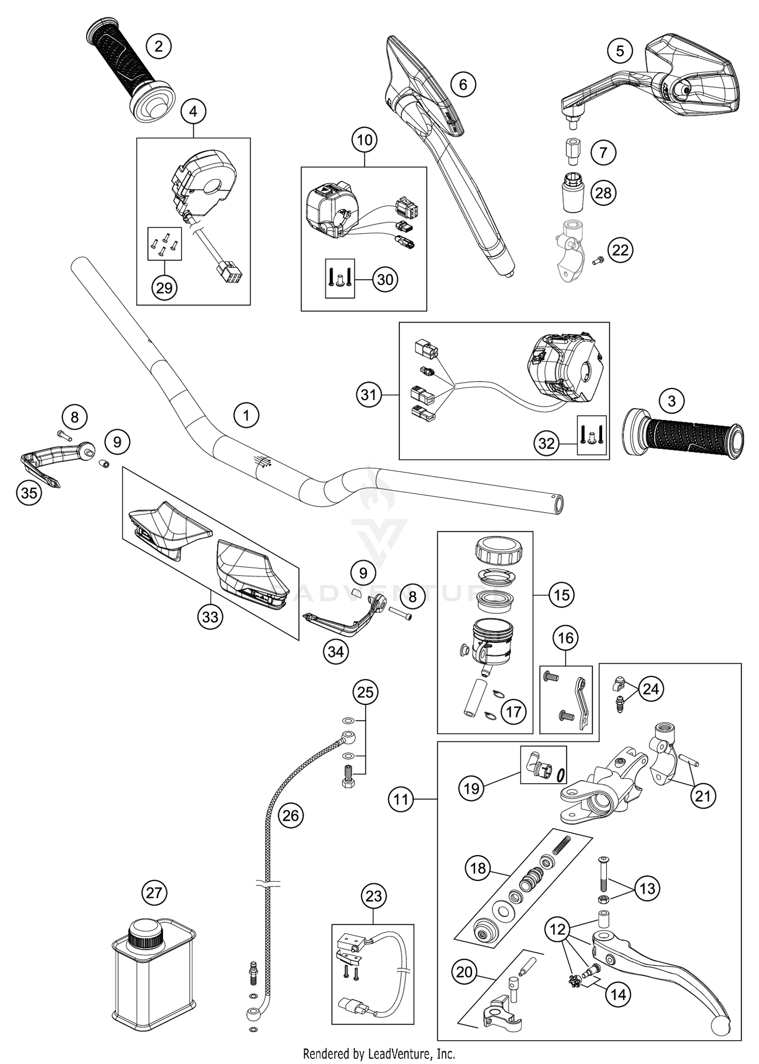HANDLEBAR, CONTROLS
