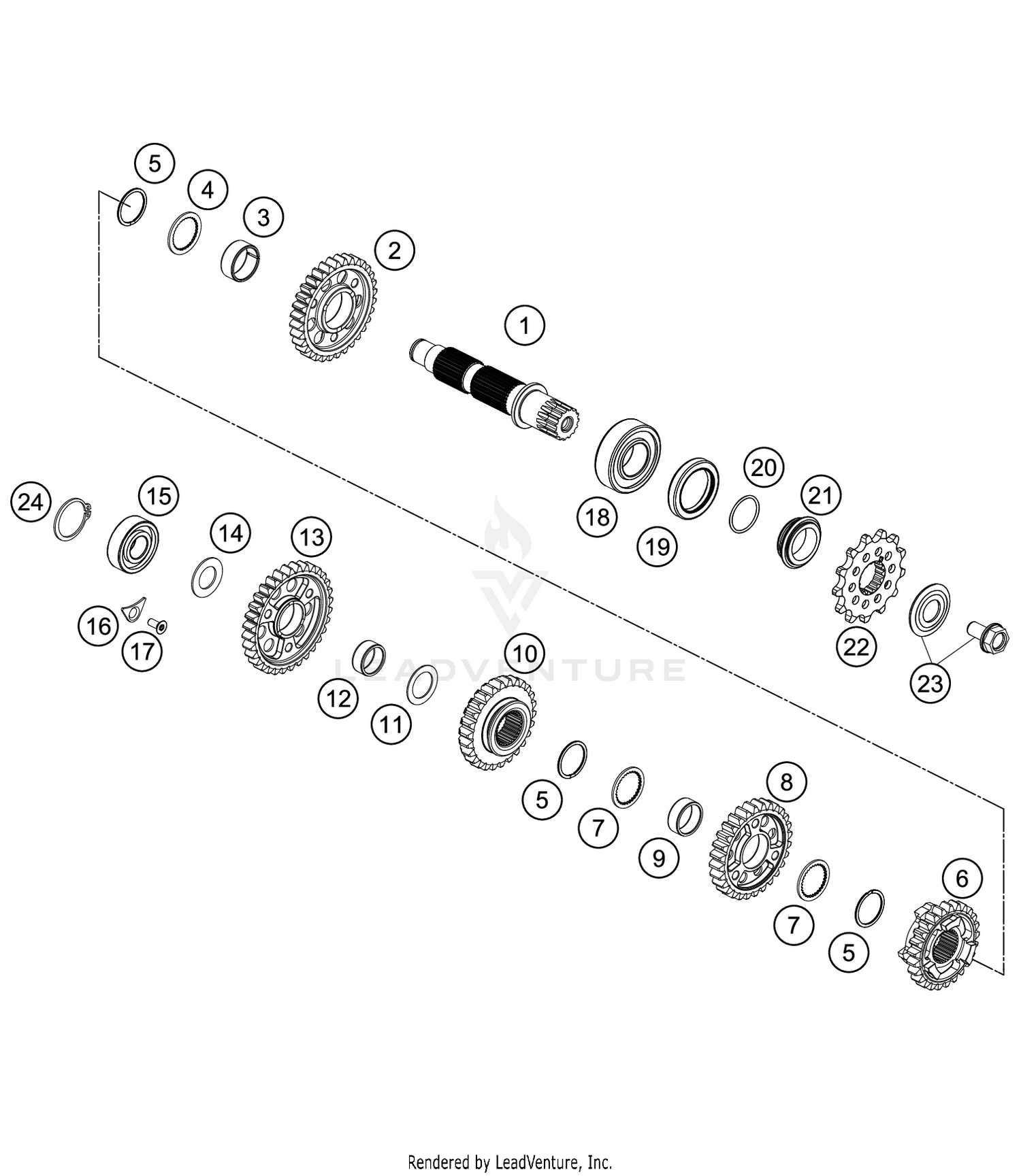 TRANSMISSION II - COUNTERSHAFT