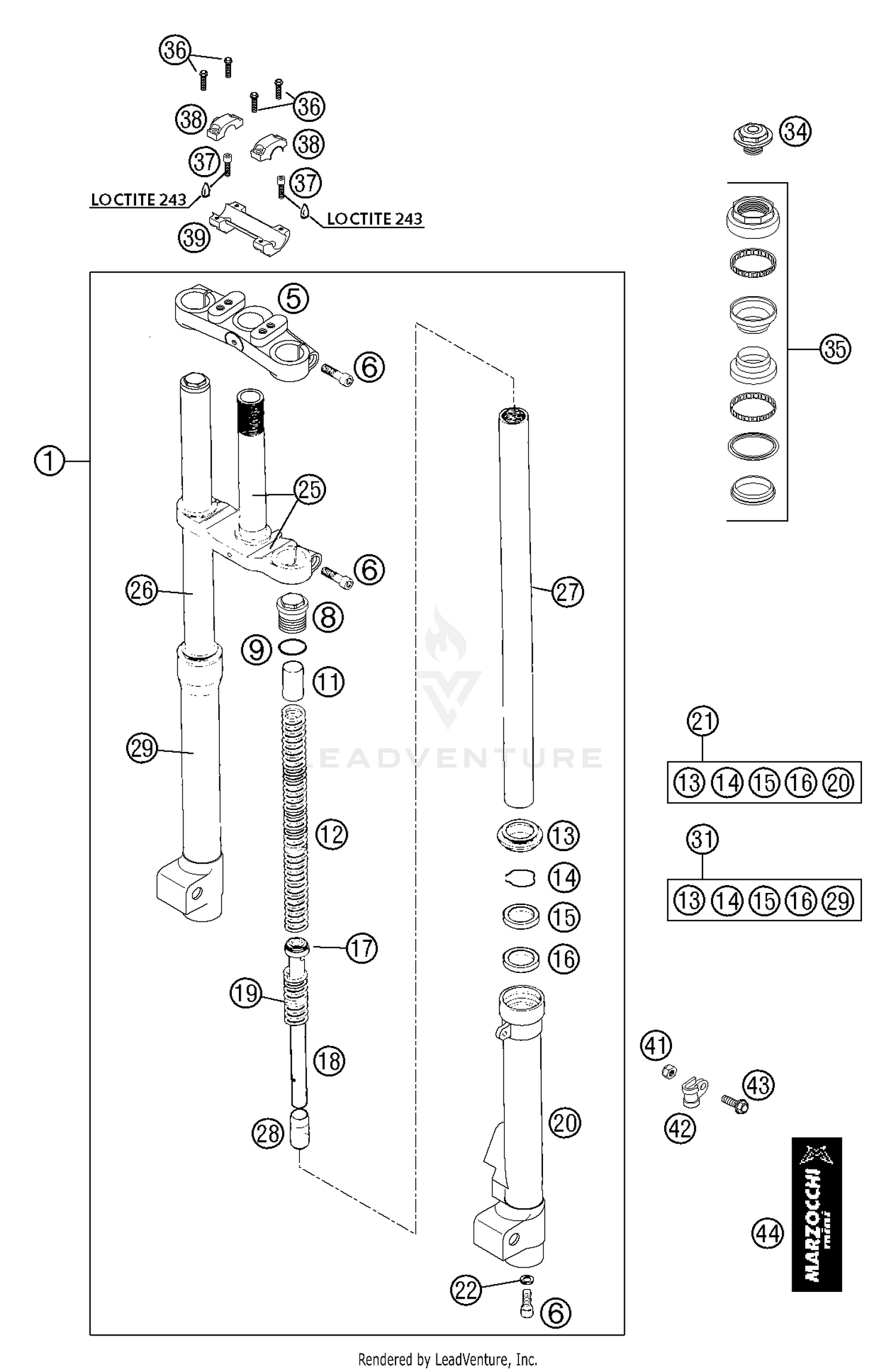 Front Fork Marzocchi