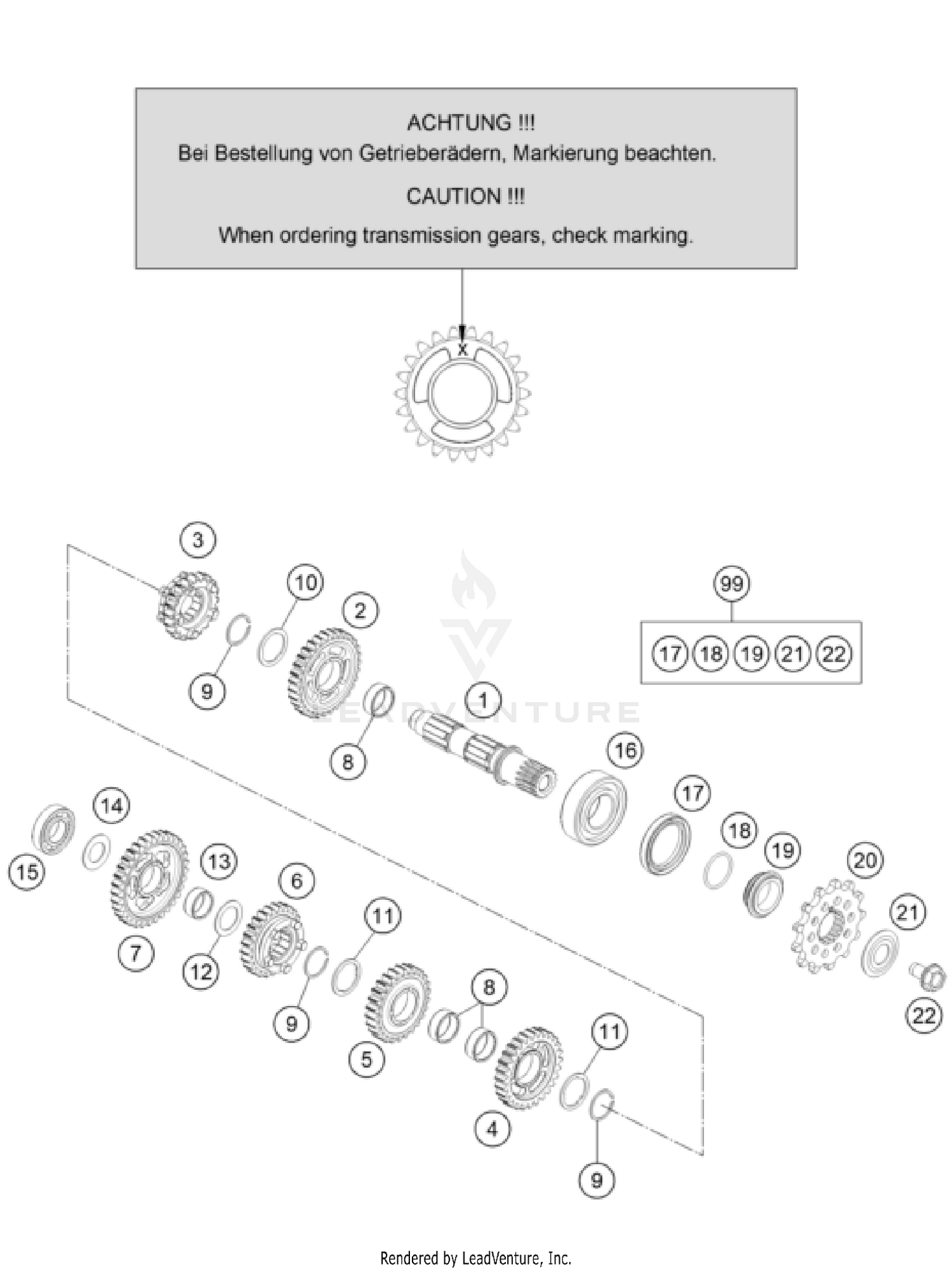 TRANSMISSION II - COUNTERSHAFT