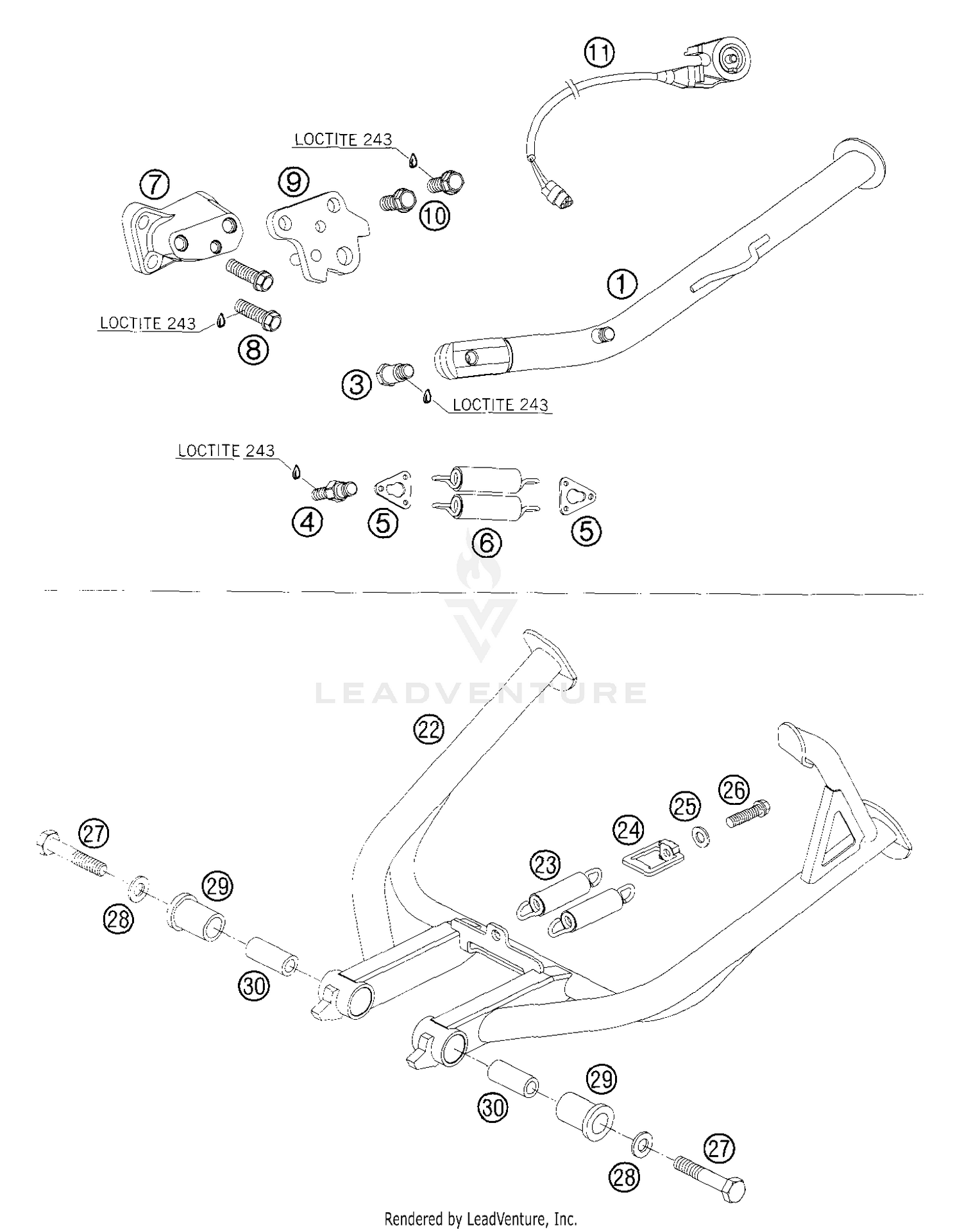 Side And Center Stand