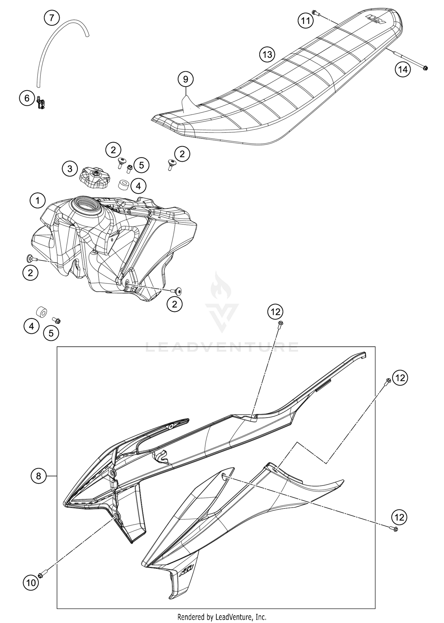 TANK, SEAT