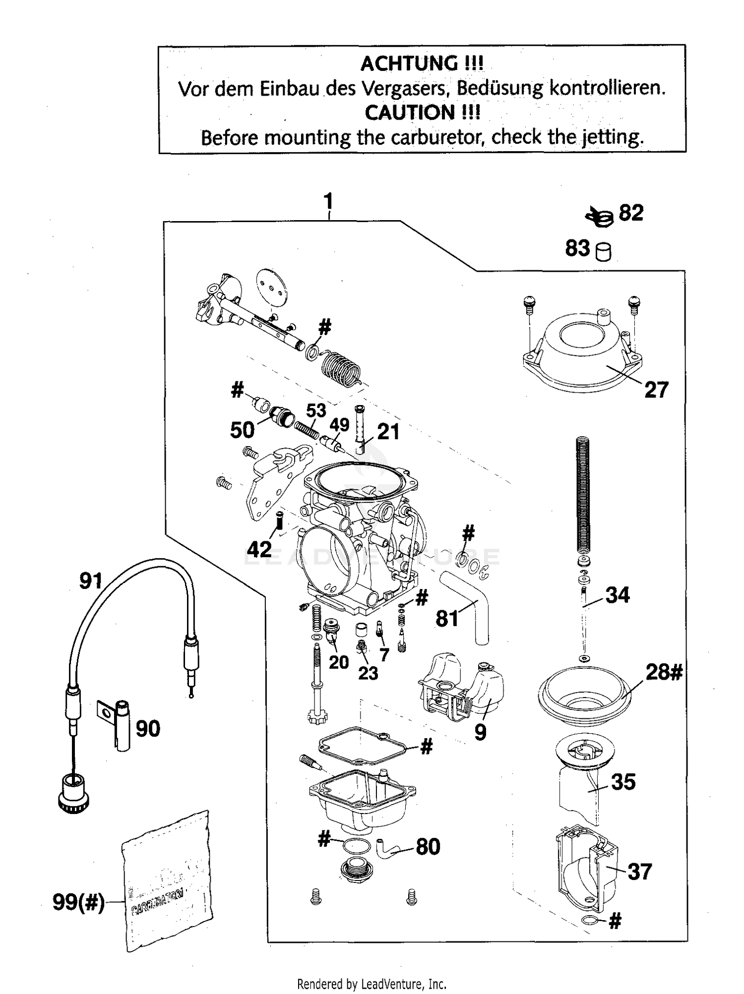 Carburetor Mikuni BST 40