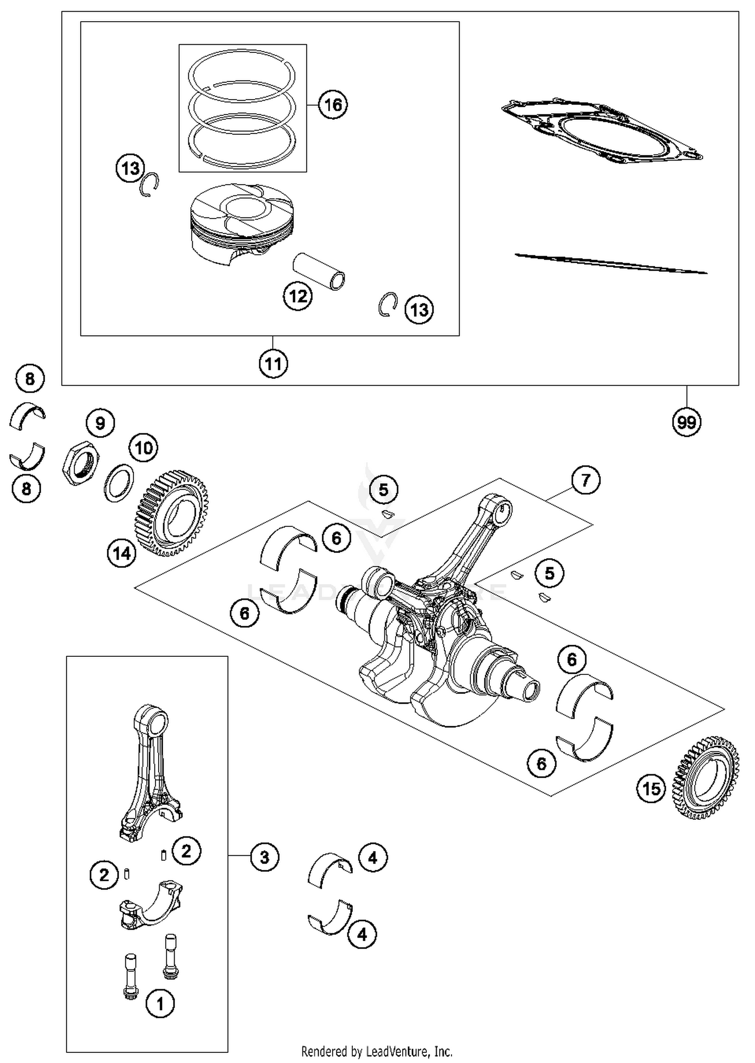 Crankshaft, Piston