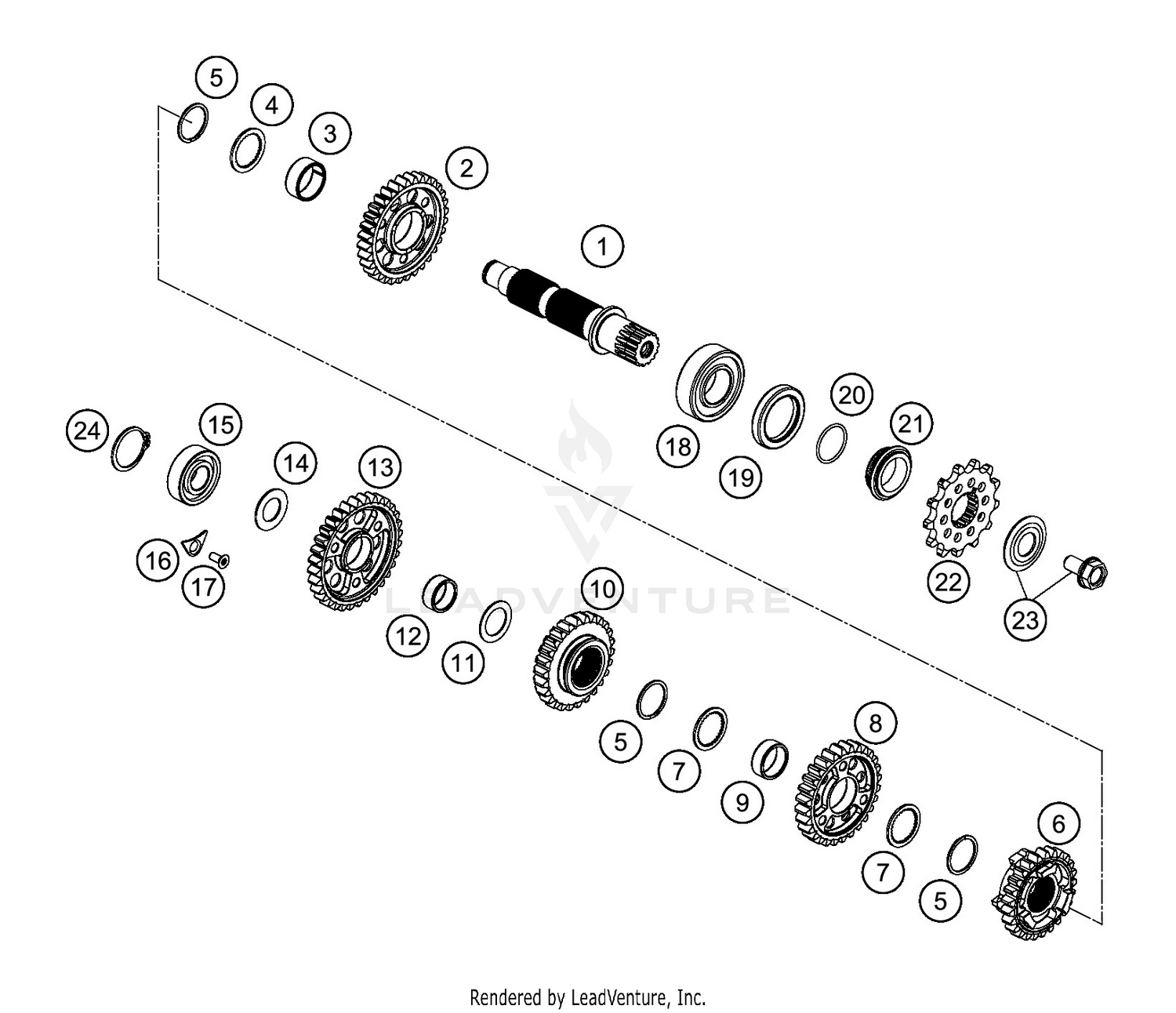 TRANSMISSION II - COUNTERSHAFT