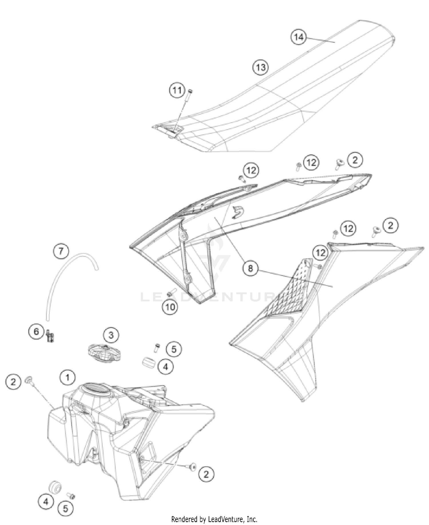TANK, SEAT