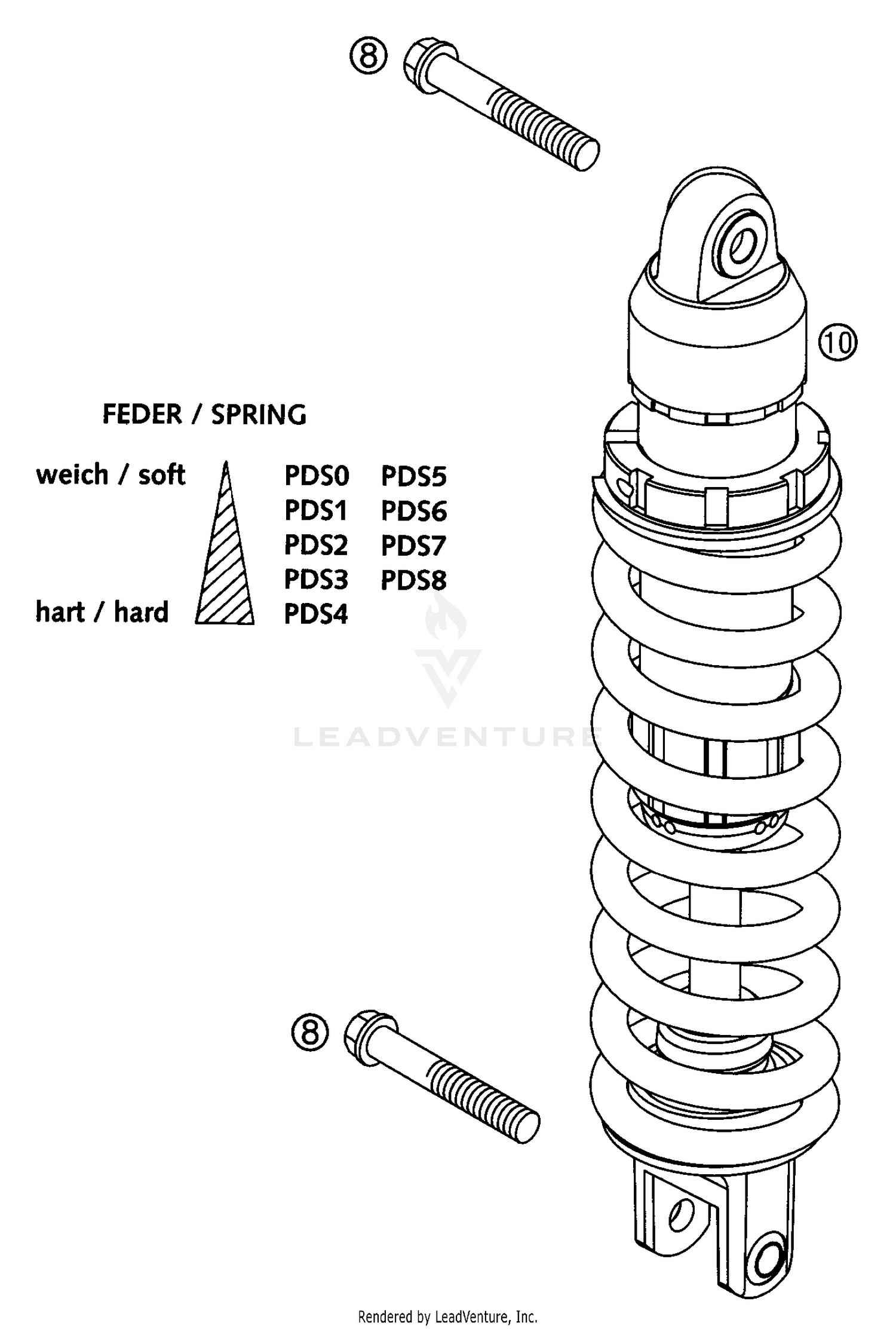 Shock Absorber White Power