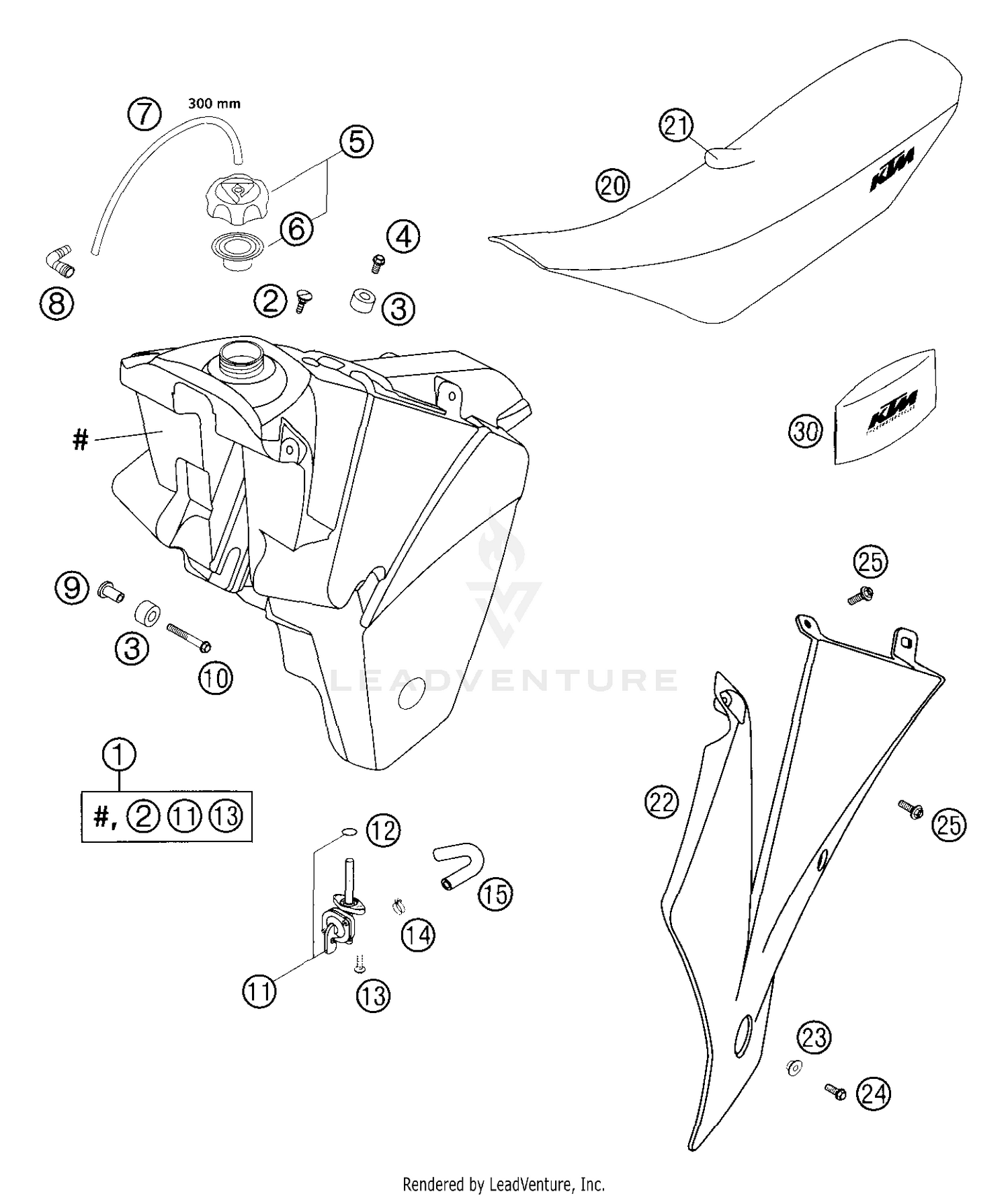 Tank, Seat, Cover