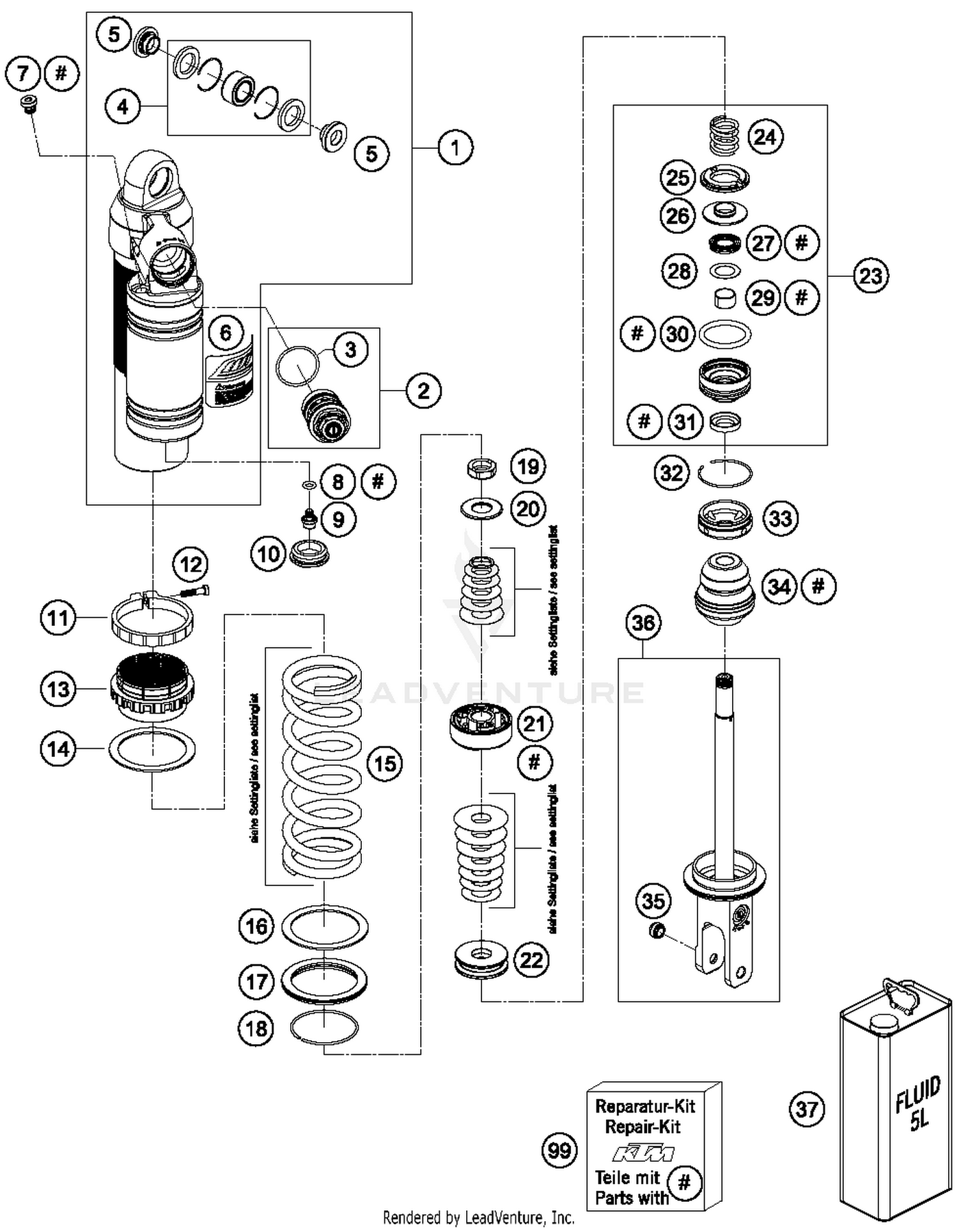 Shock Absorber Disassembled