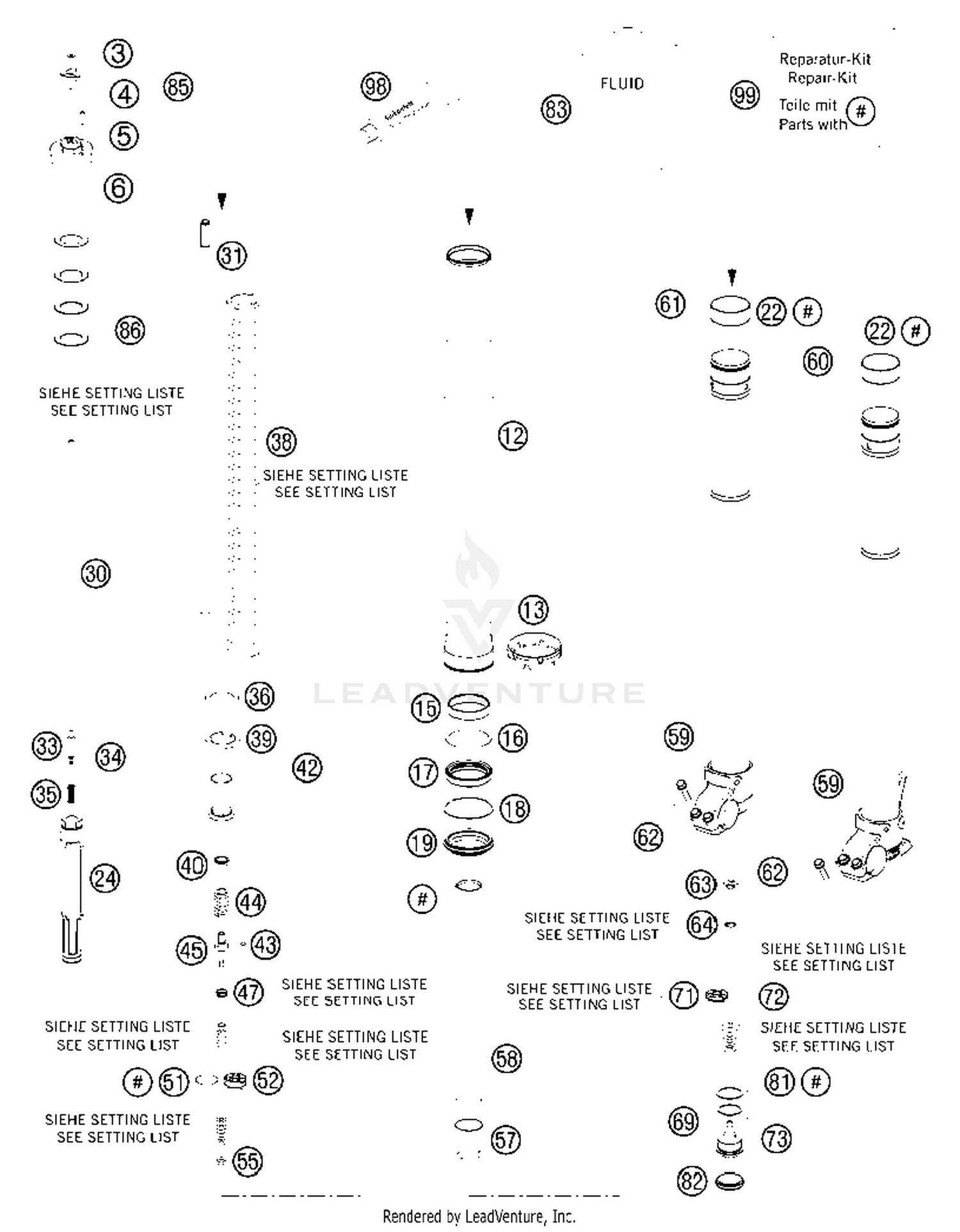 Front Fork Disassembled