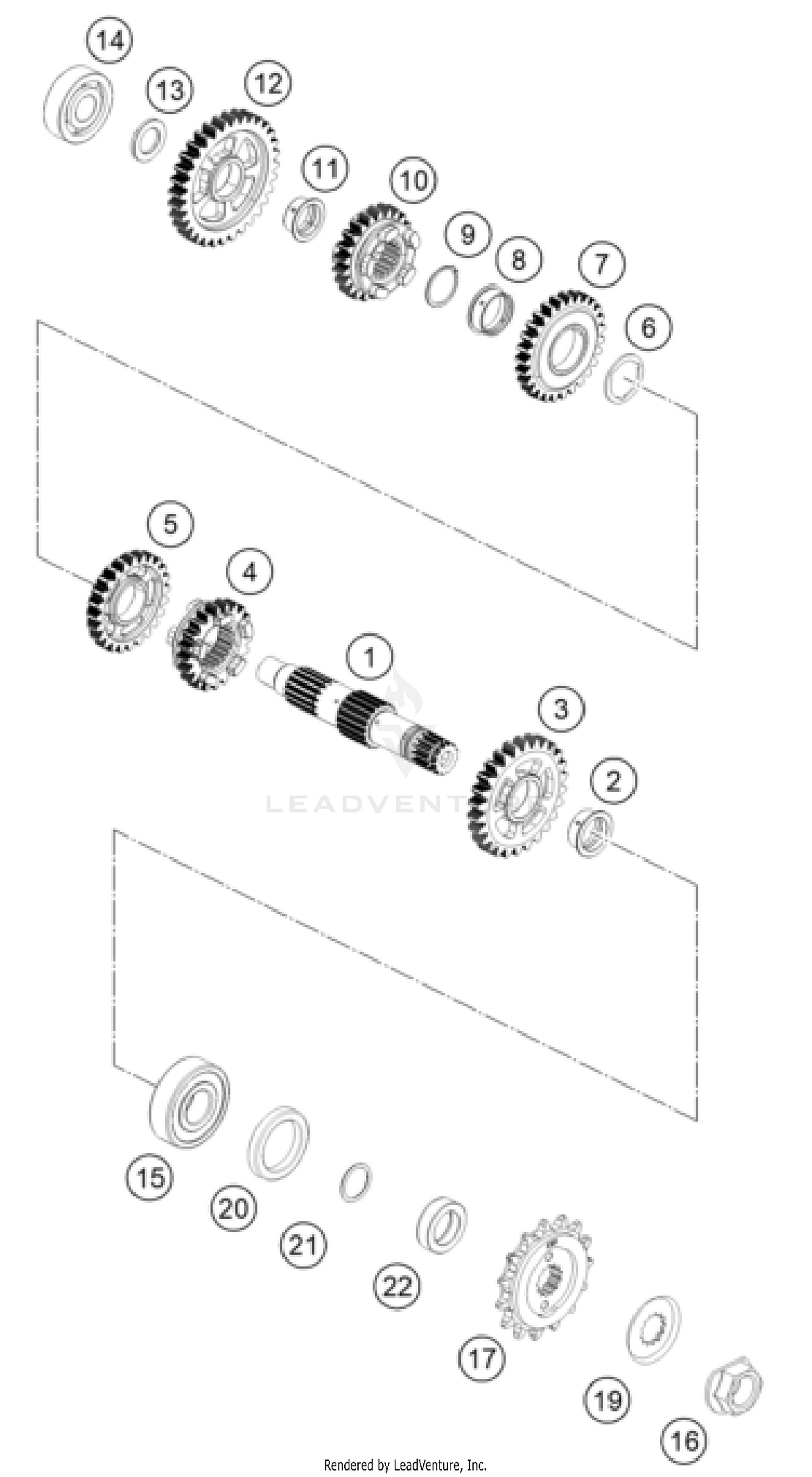 TRANSMISSION II - COUNTERSHAFT