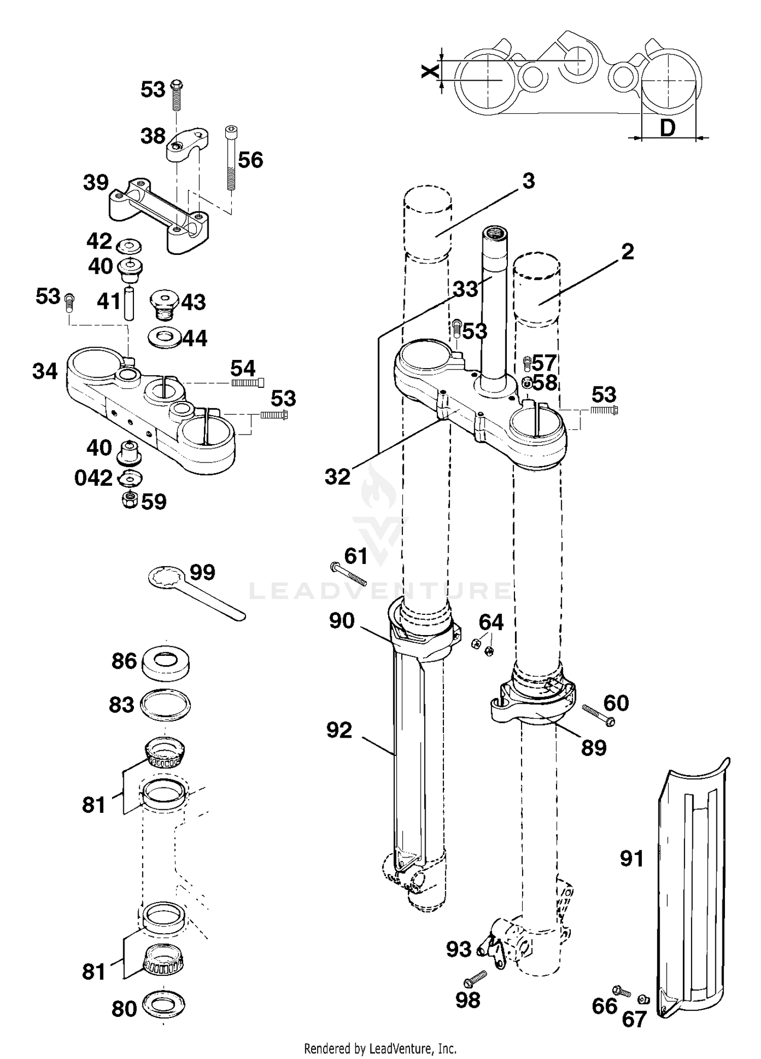 Front Fork White Power