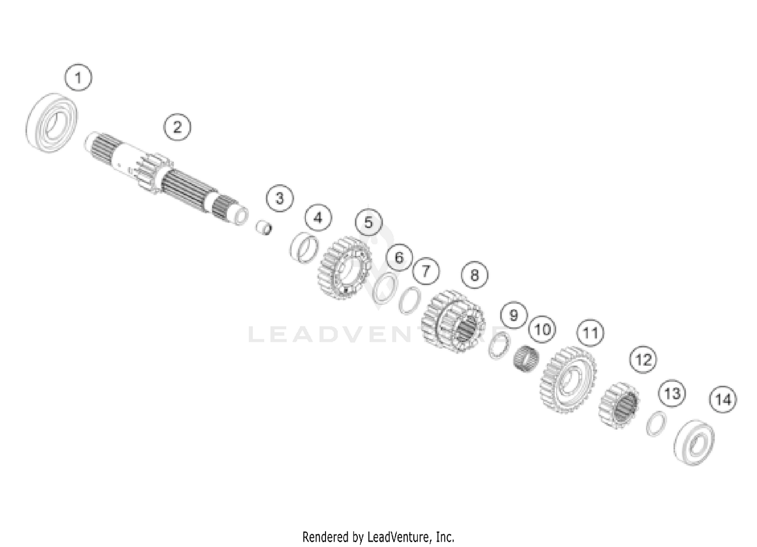 TRANSMISSION I - MAIN SHAFT