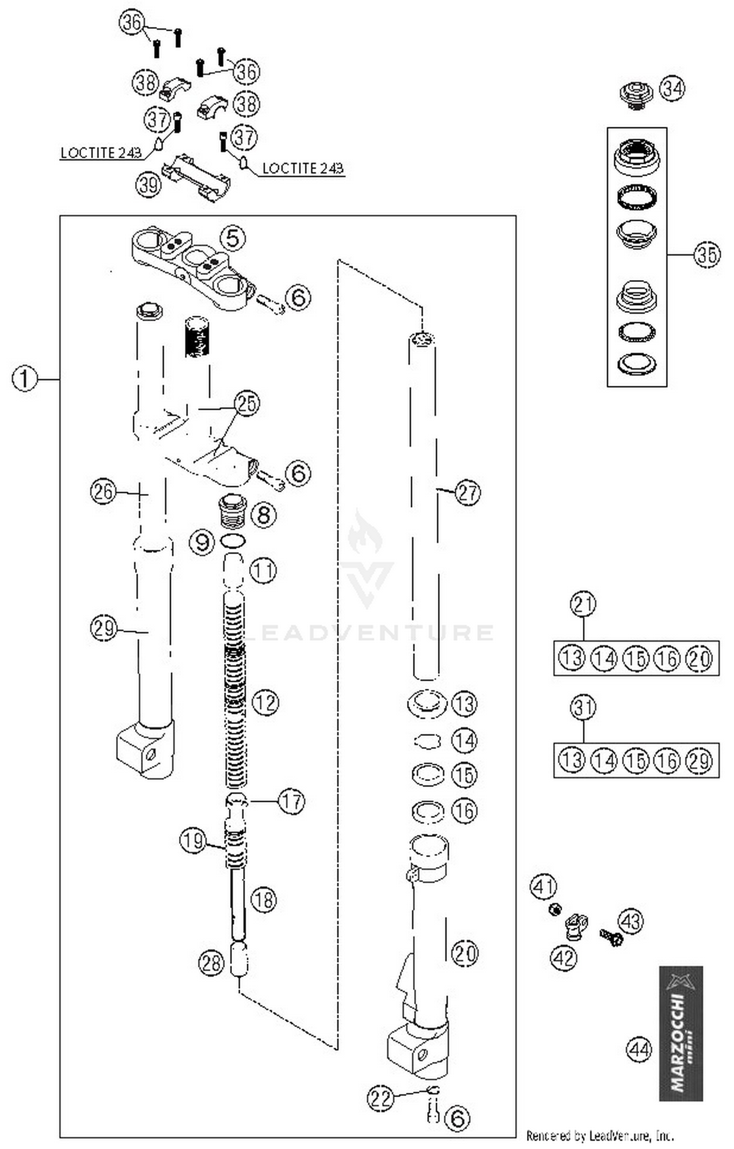 Front Fork Marzocchi
