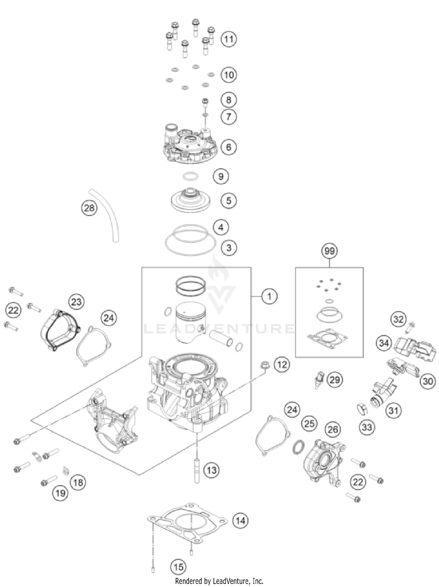 CYLINDER, CYLINDER HEAD