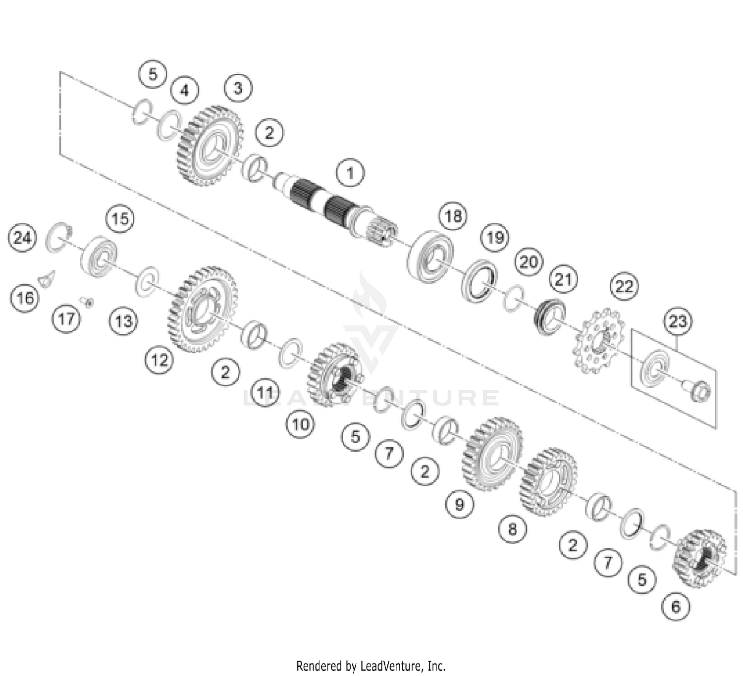 TRANSMISSION II - COUNTERSHAFT