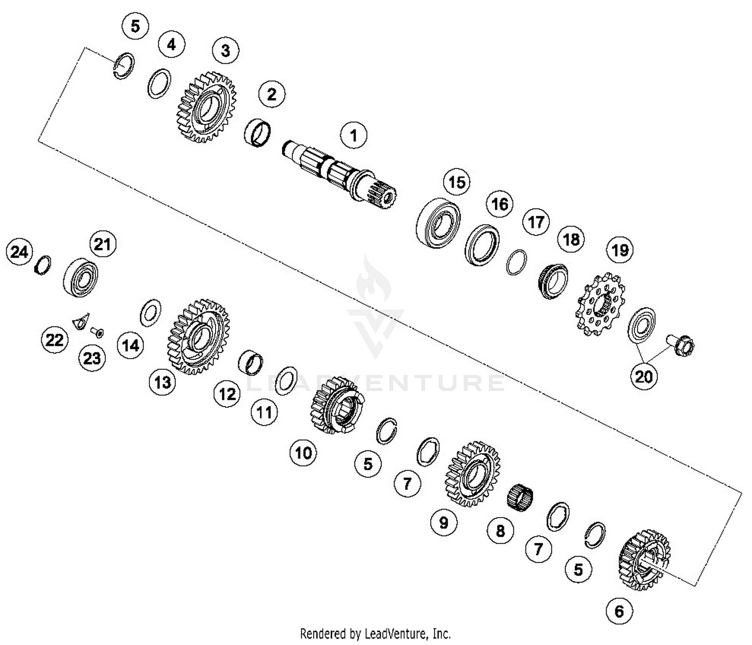 TRANSMISSION II - COUNTERSHAFT