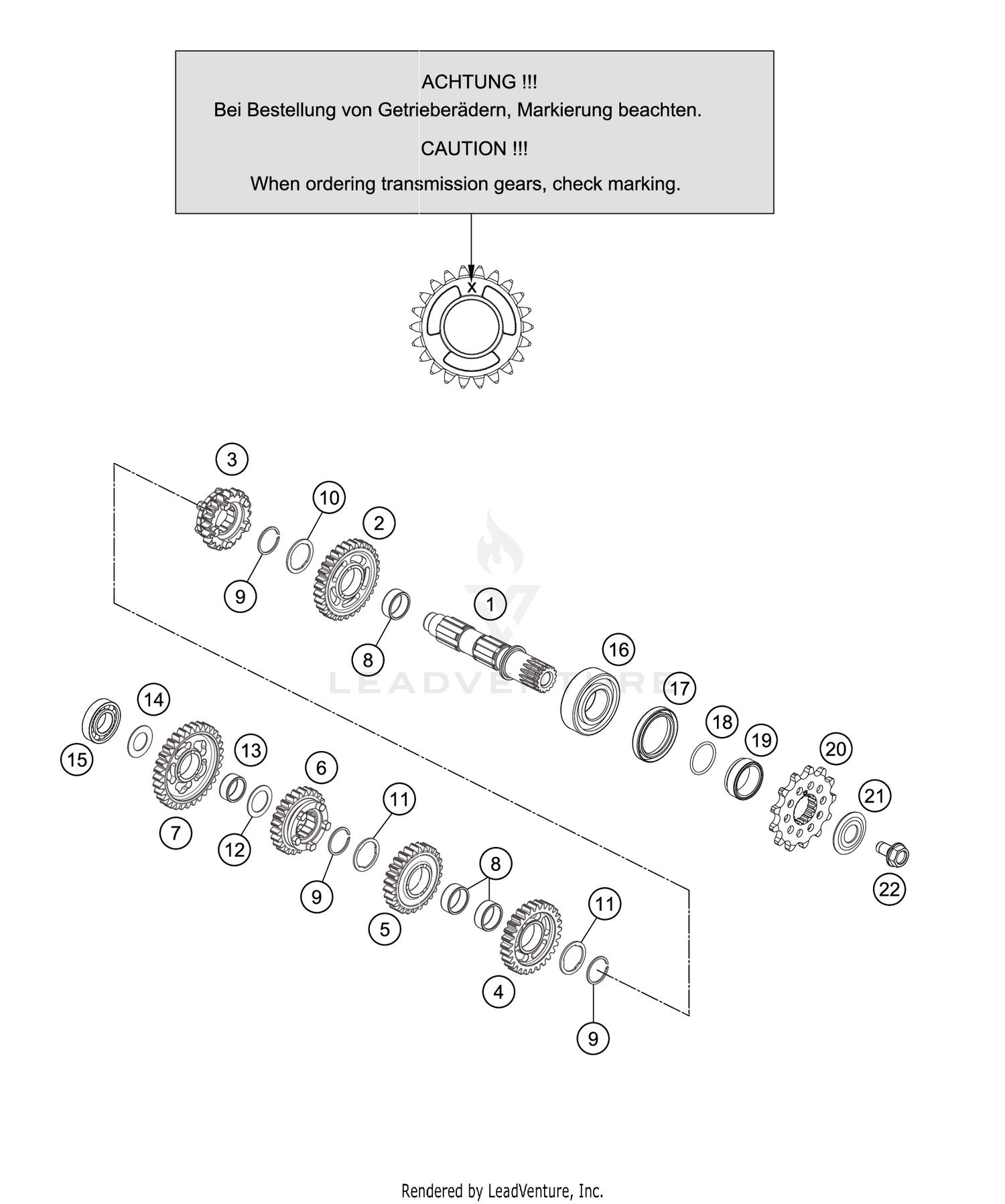 TRANSMISSION II - COUNTERSHAFT