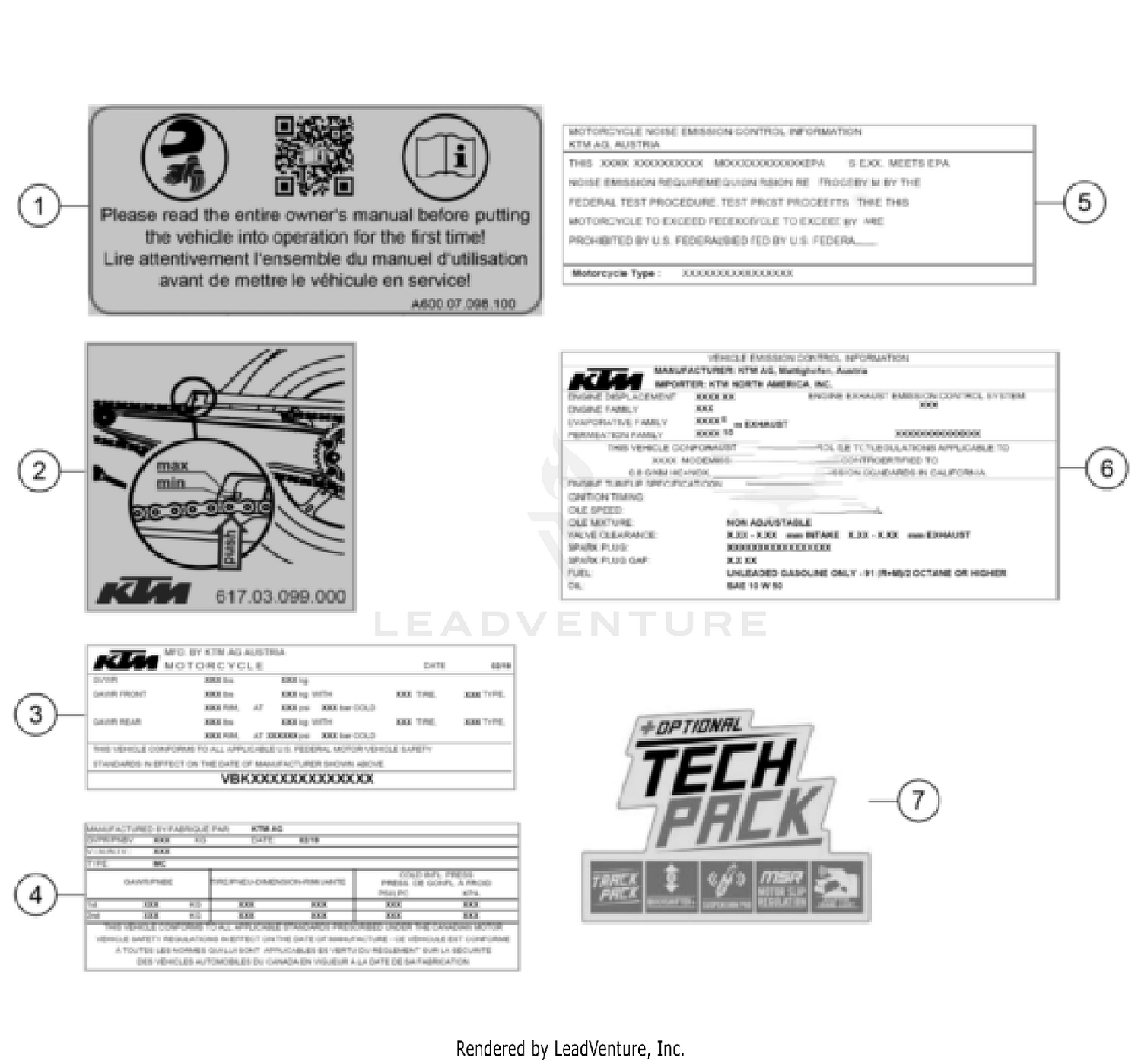TECHNIC INFORMATION STICKER