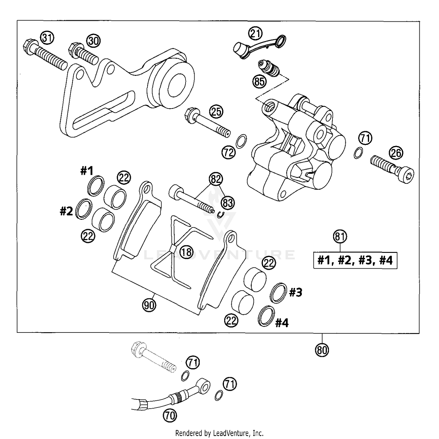 Brake Caliper Rear Formula