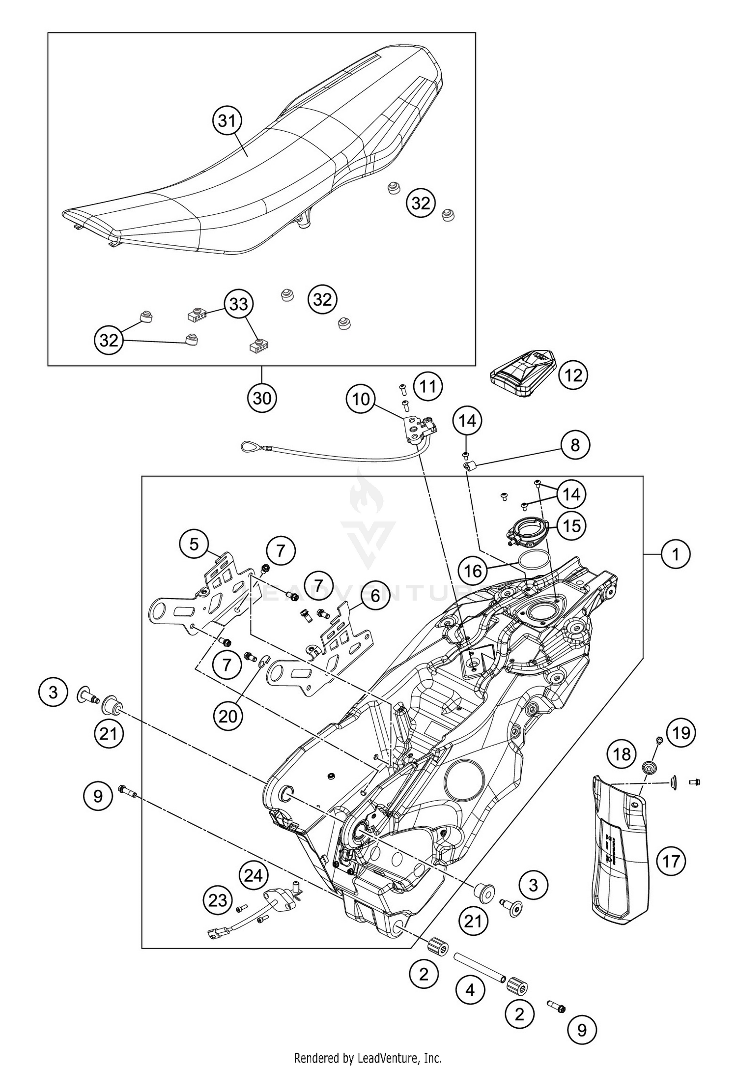 TANK, SEAT
