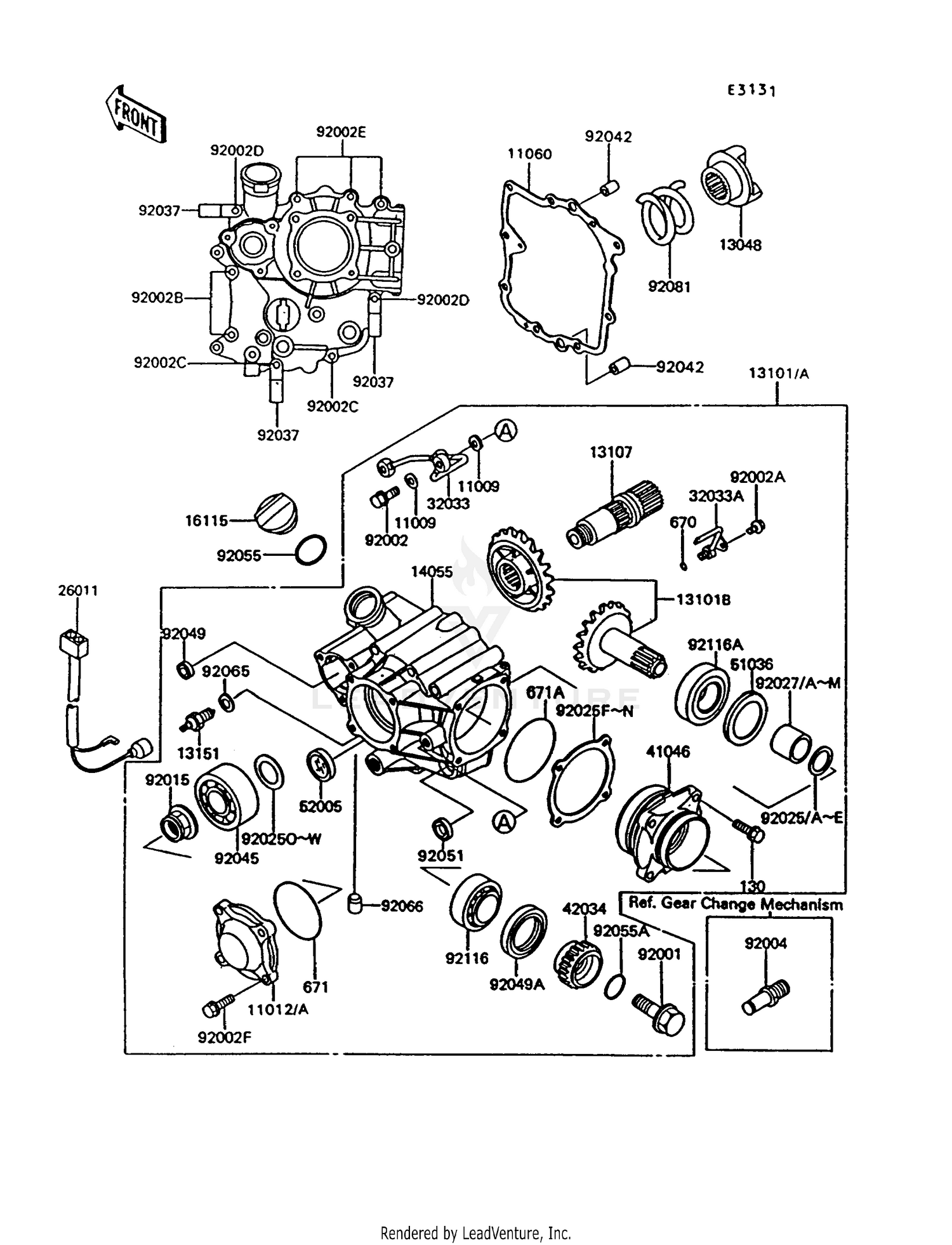 FRONT BEVEL GEAR