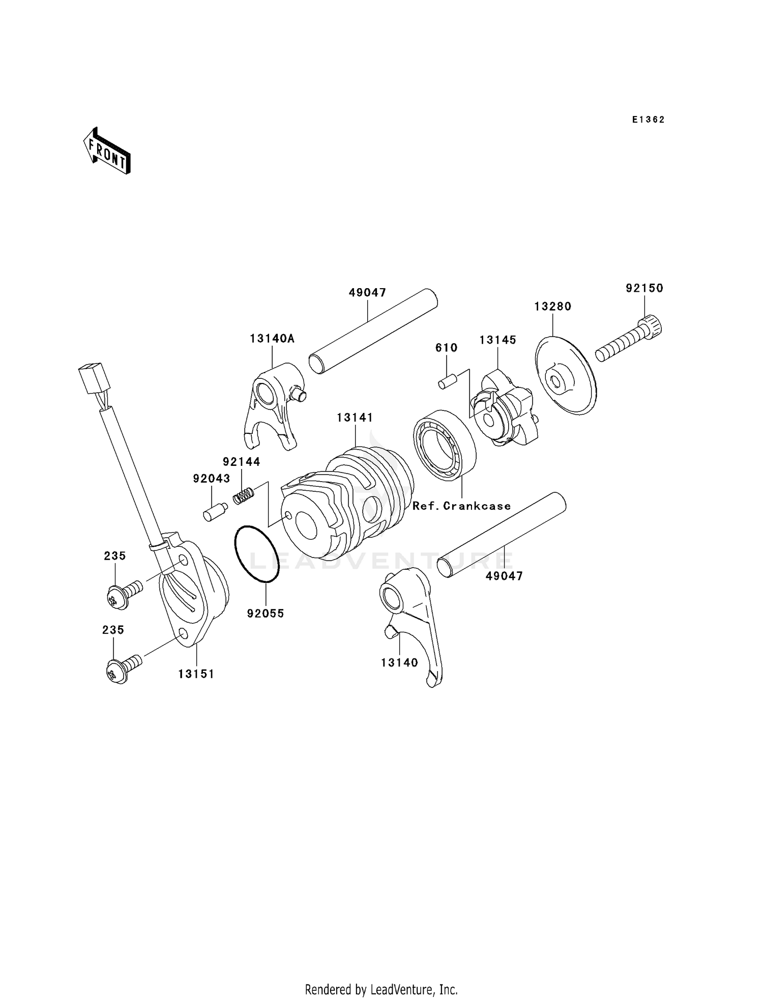 GEAR CHANGE DRUM/SHIFT FORK(S)
