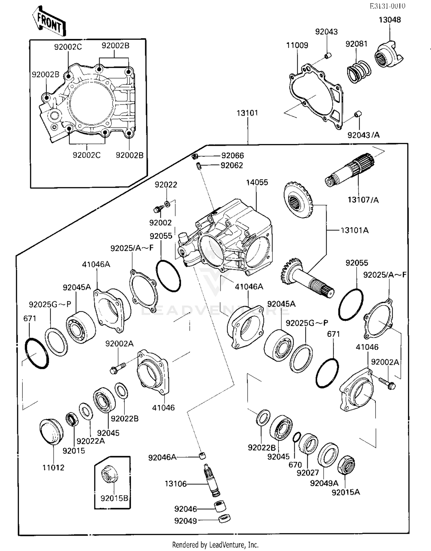 FRONT BEVEL GEARS